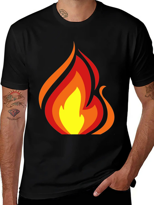 Flame Essential Cotton Tee For Daily Outfits ¨C Unisex Style