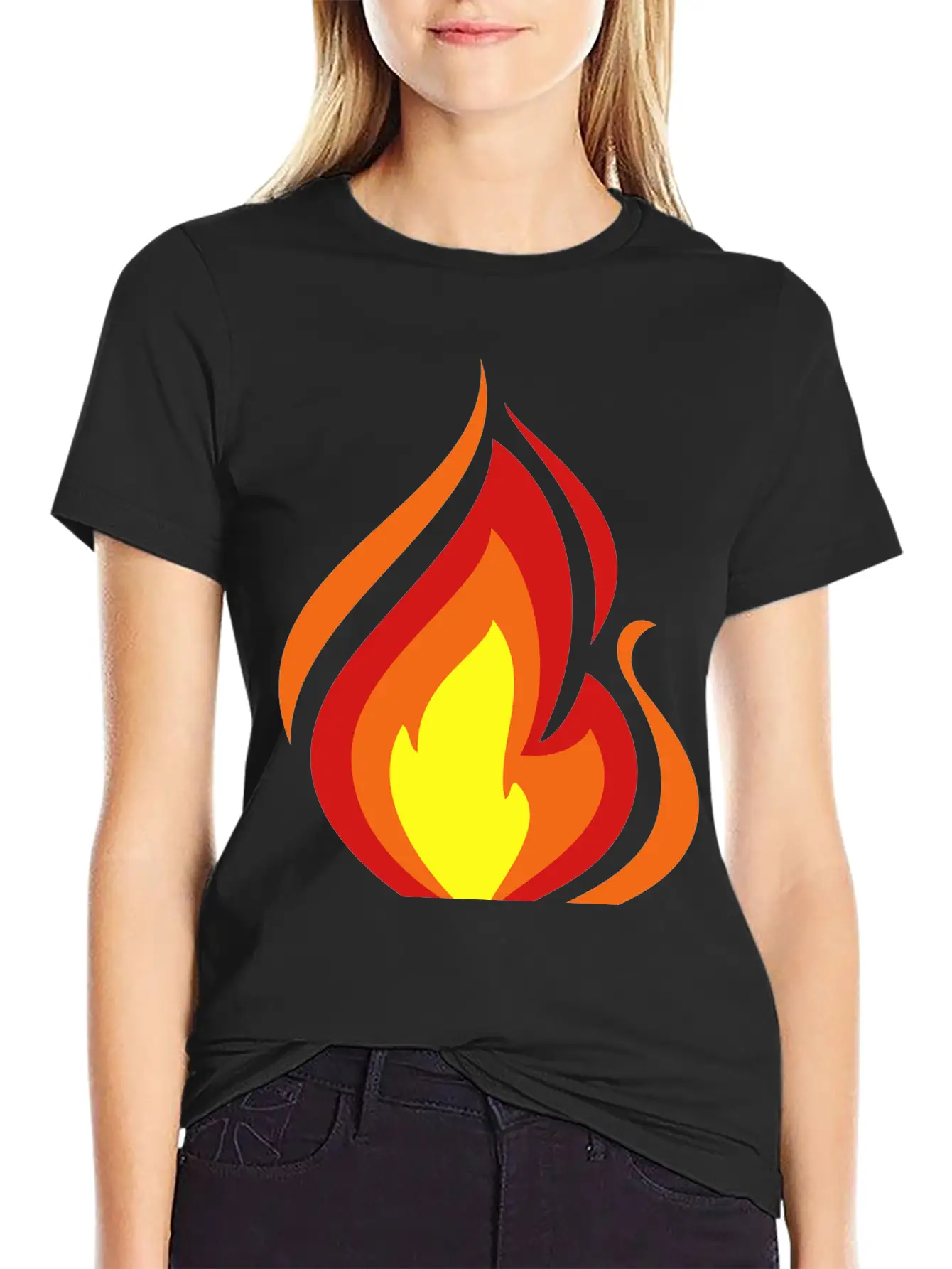 Flame Essential Cotton Tee For Daily Outfits ¨C Unisex Style