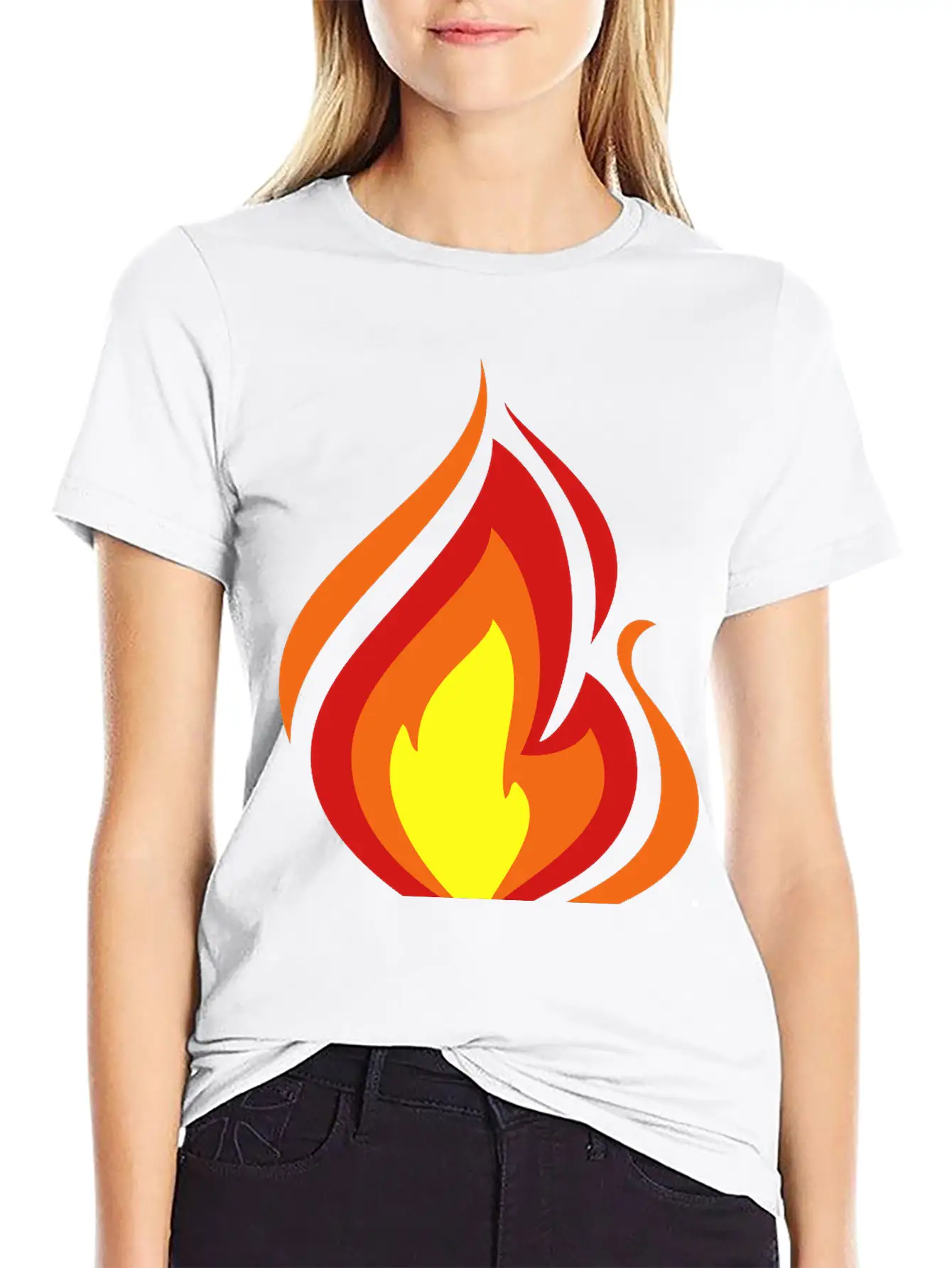 Flame Essential Cotton Tee For Daily Outfits ¨C Unisex Style