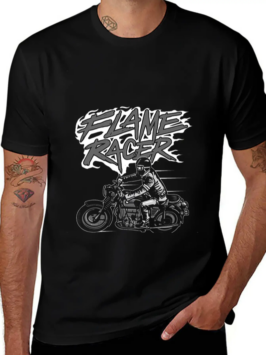 Flame Racer Soft Cotton Short Sleeve Tee ¨C Unisex Wardrobe Staple