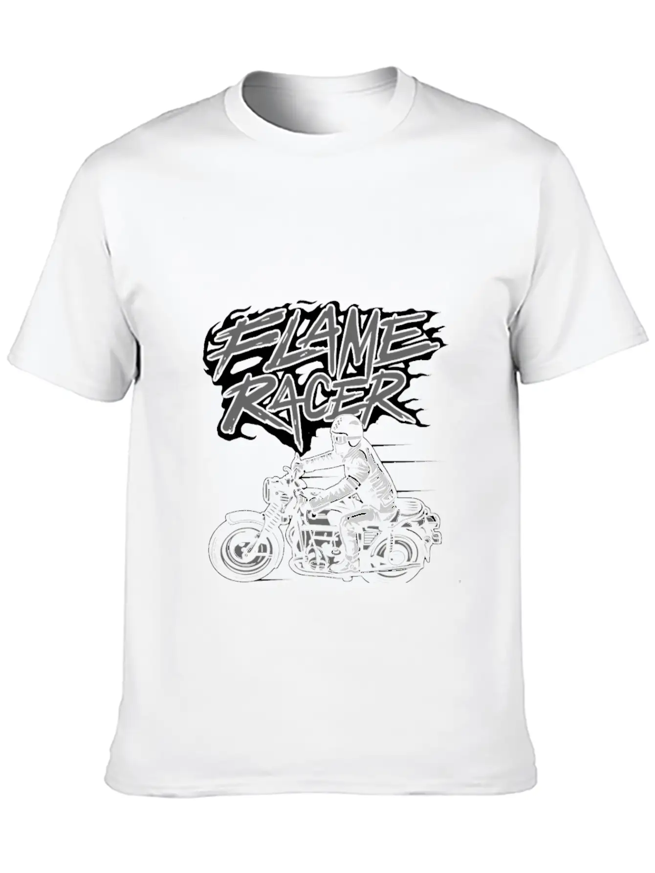 Flame Racer Soft Cotton Short Sleeve Tee ¨C Unisex Wardrobe Staple