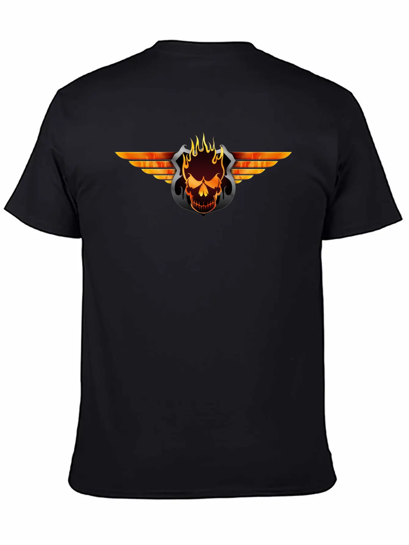 Flaming Skull Soft Cotton Short Sleeve Tee ¨C Unisex Wardrobe Staple