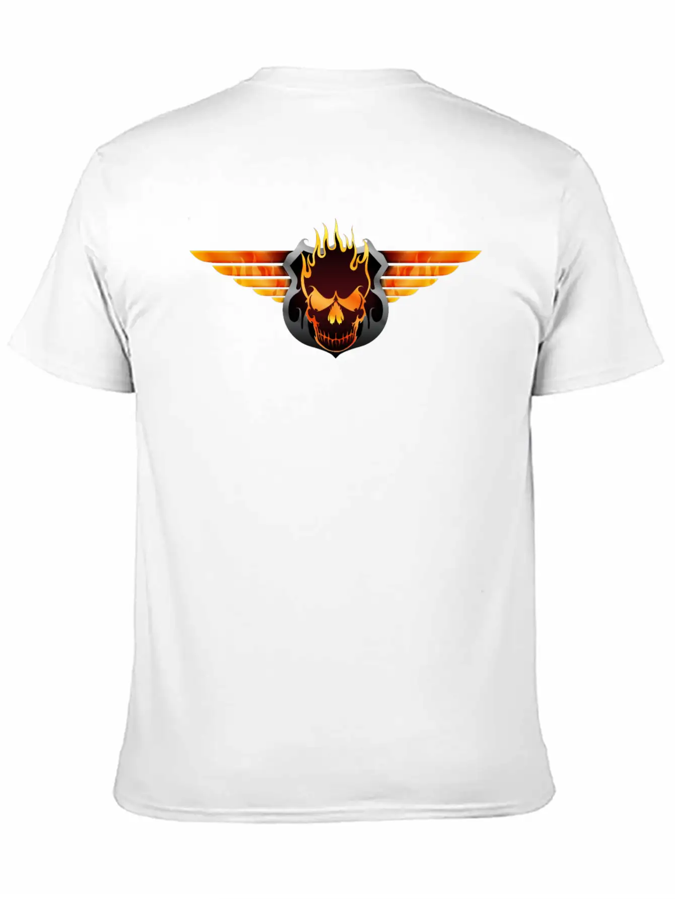 Flaming Skull Soft Cotton Short Sleeve Tee ¨C Unisex Wardrobe Staple