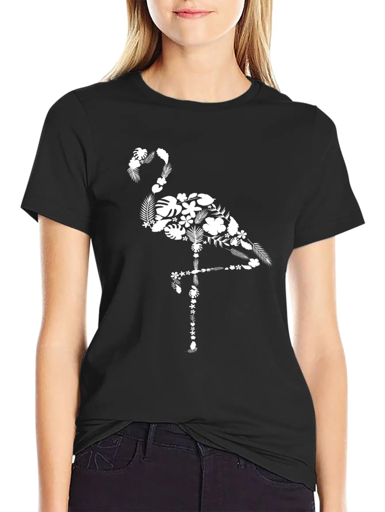 Flamingo Flower Flamingo Soft Cotton Short Sleeve Tee ¨C Unisex Wardrobe Staple