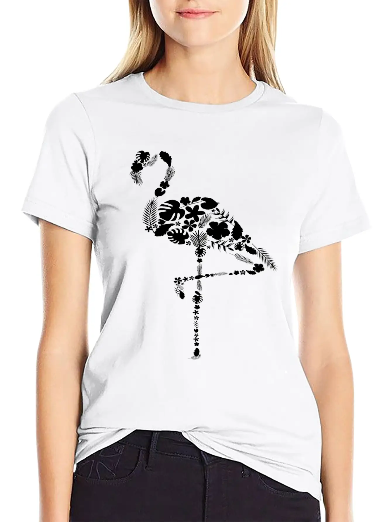 Flamingo Flower Flamingo Soft Cotton Short Sleeve Tee ¨C Unisex Wardrobe Staple