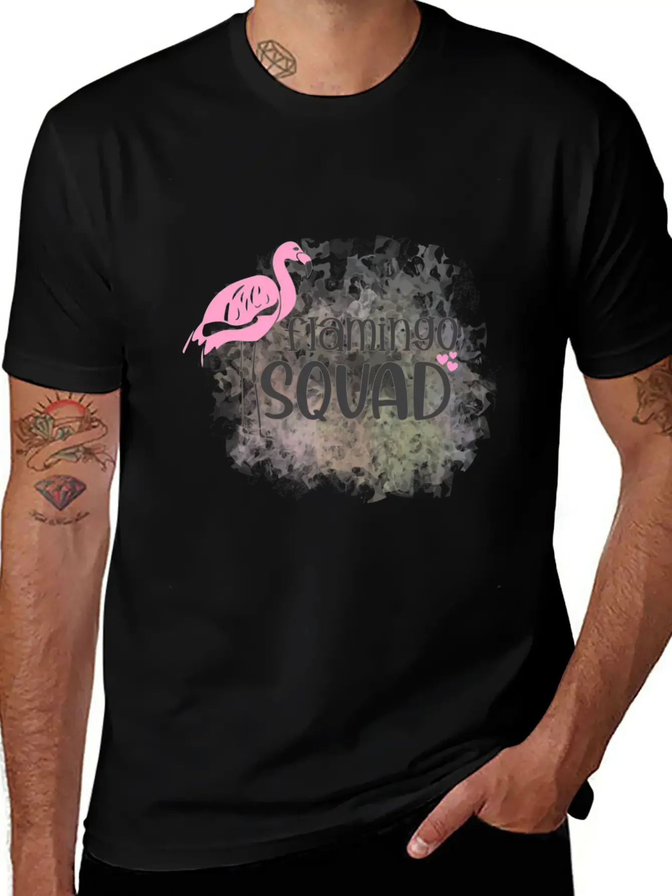 Flamingo Squad Essential Cotton Tee For Daily Outfits ¨C Unisex Style