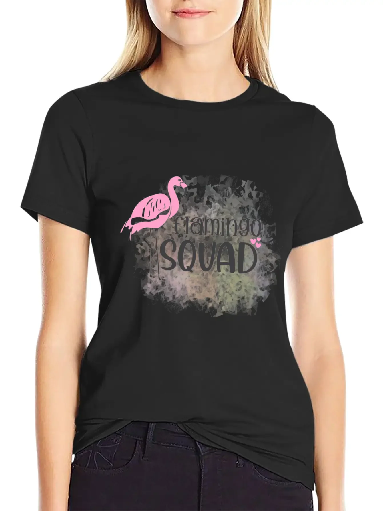 Flamingo Squad Essential Cotton Tee For Daily Outfits ¨C Unisex Style