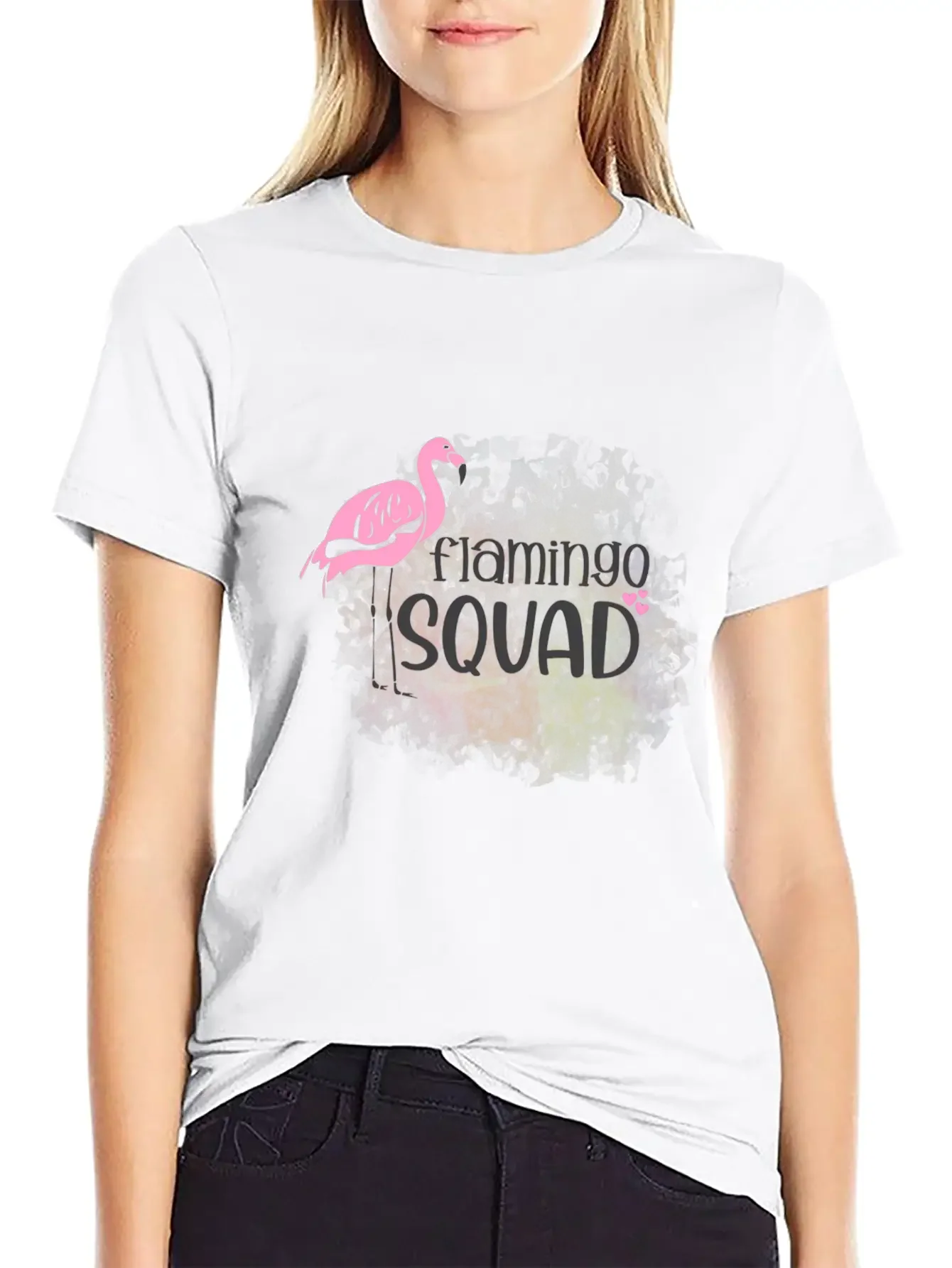 Flamingo Squad Essential Cotton Tee For Daily Outfits ¨C Unisex Style