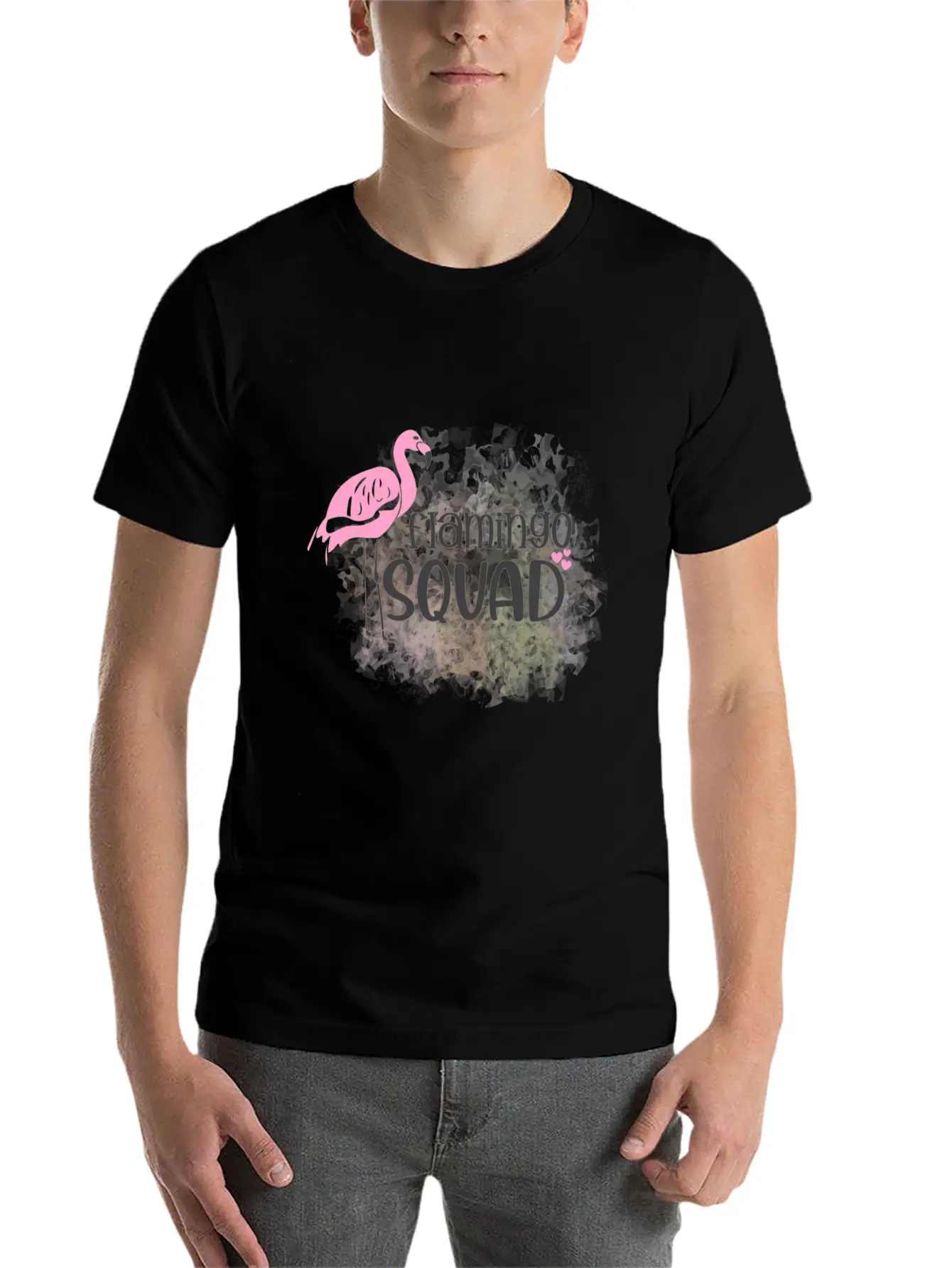 Flamingo Squad Essential Cotton Tee For Daily Outfits ¨C Unisex Style
