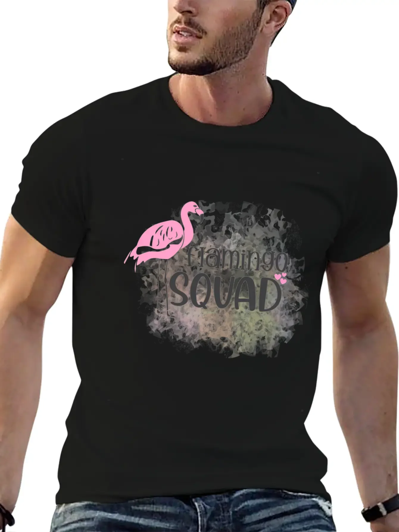 Flamingo Squad Essential Cotton Tee For Daily Outfits ¨C Unisex Style