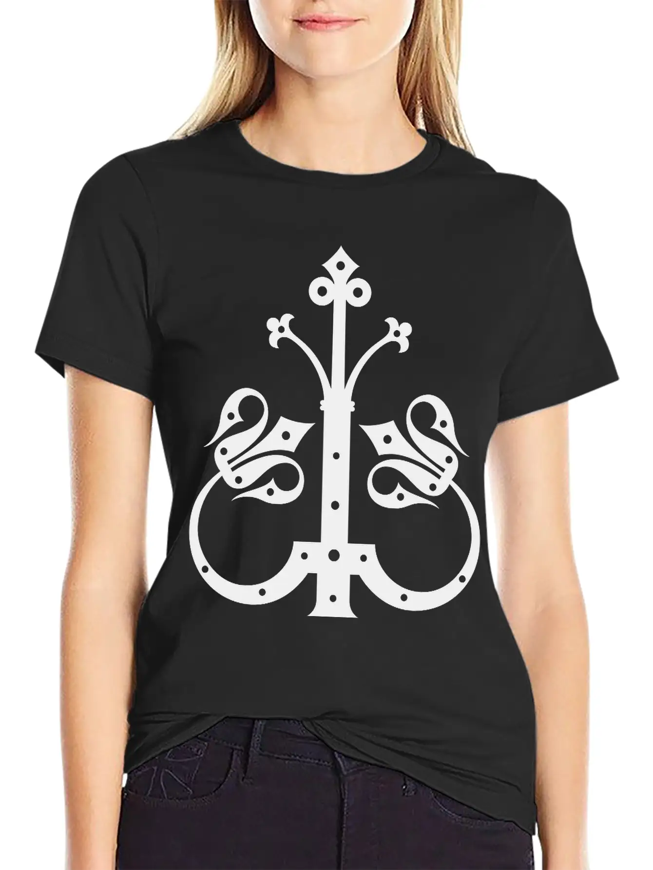 Fleur De Lis Basic Graphic T-Shirt ¨C Daily Comfort In Soft Cotton
