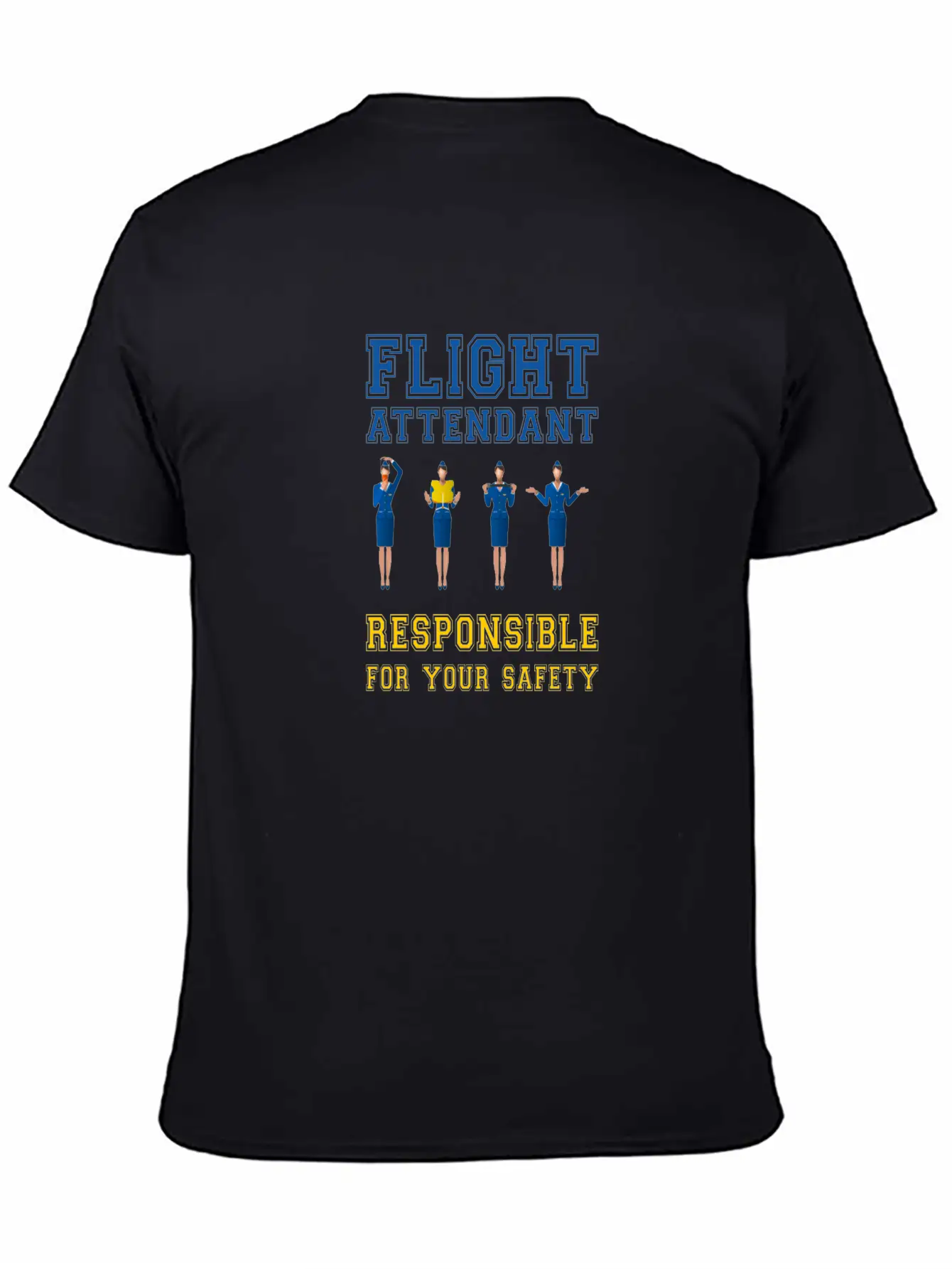 Flight Attendant - Responsible For Your Safety Essential Cotton Tee For Daily Outfits ¨C Unisex Style