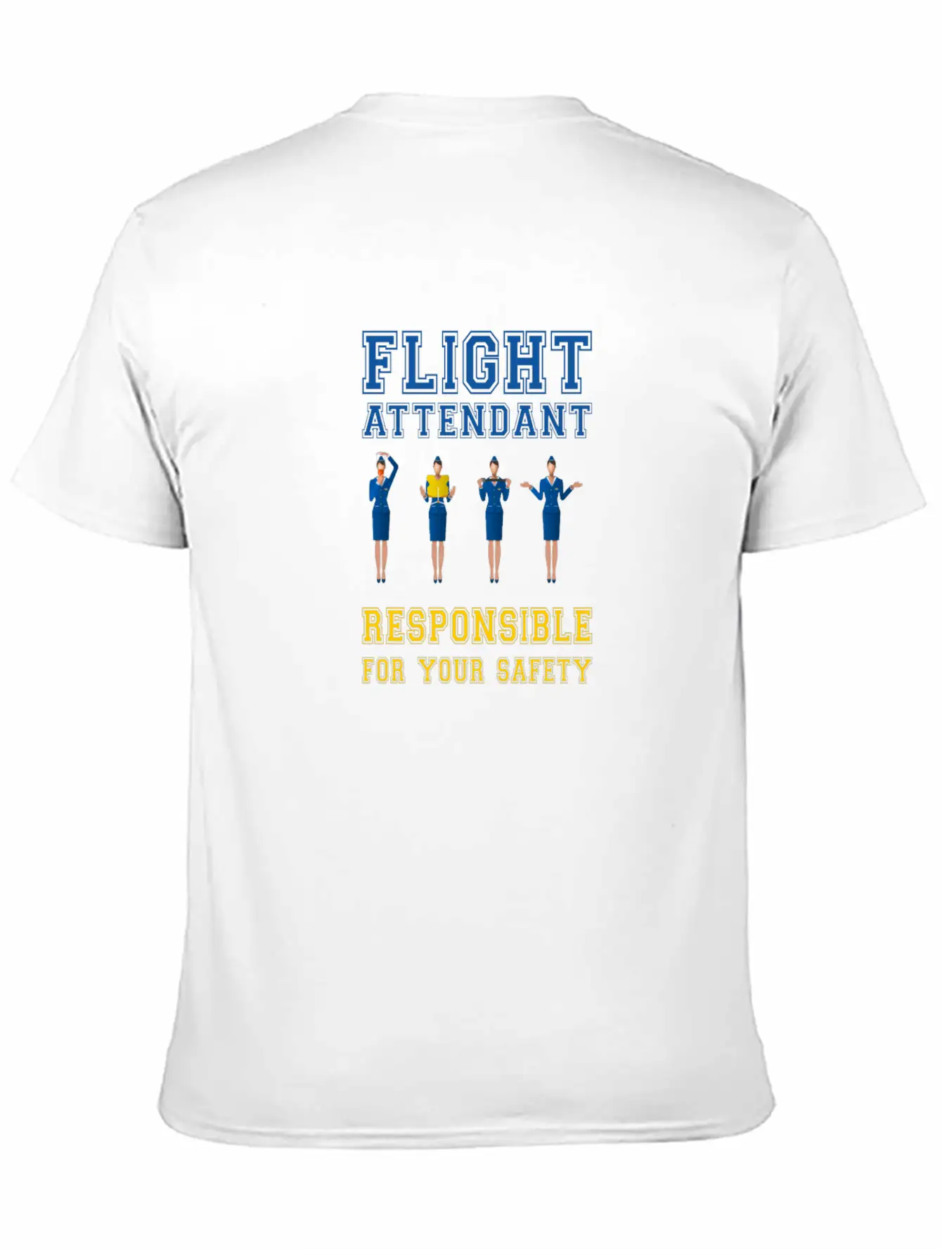 Flight Attendant - Responsible For Your Safety Essential Cotton Tee For Daily Outfits ¨C Unisex Style