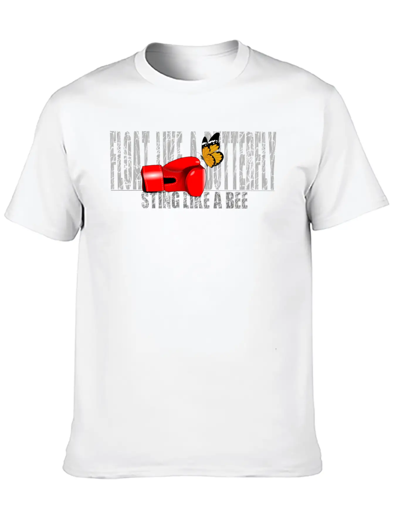 Float Like A Butterfly Basic Graphic T-Shirt ¨C Daily Comfort In Soft Cotton