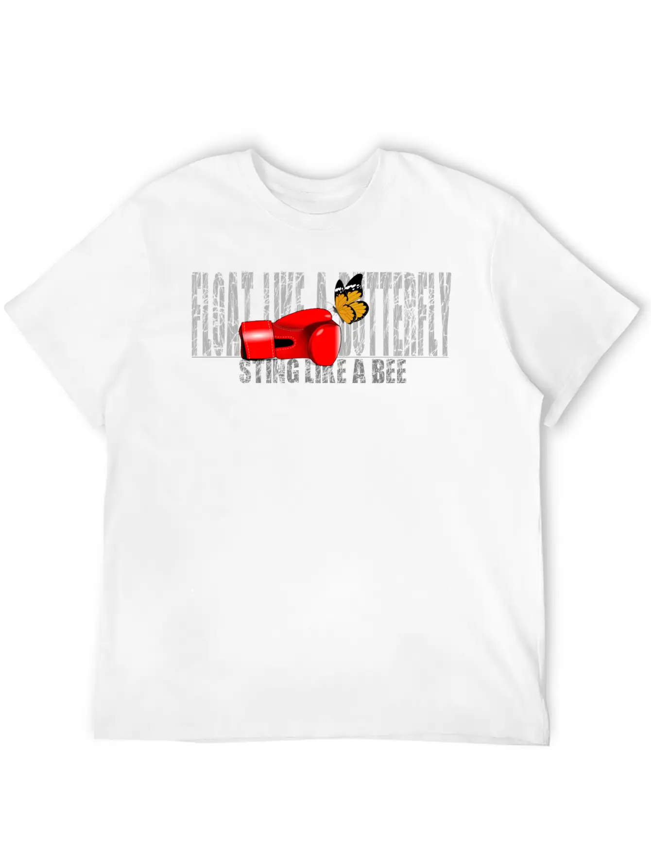 Float Like A Butterfly Basic Graphic T-Shirt ¨C Daily Comfort In Soft Cotton