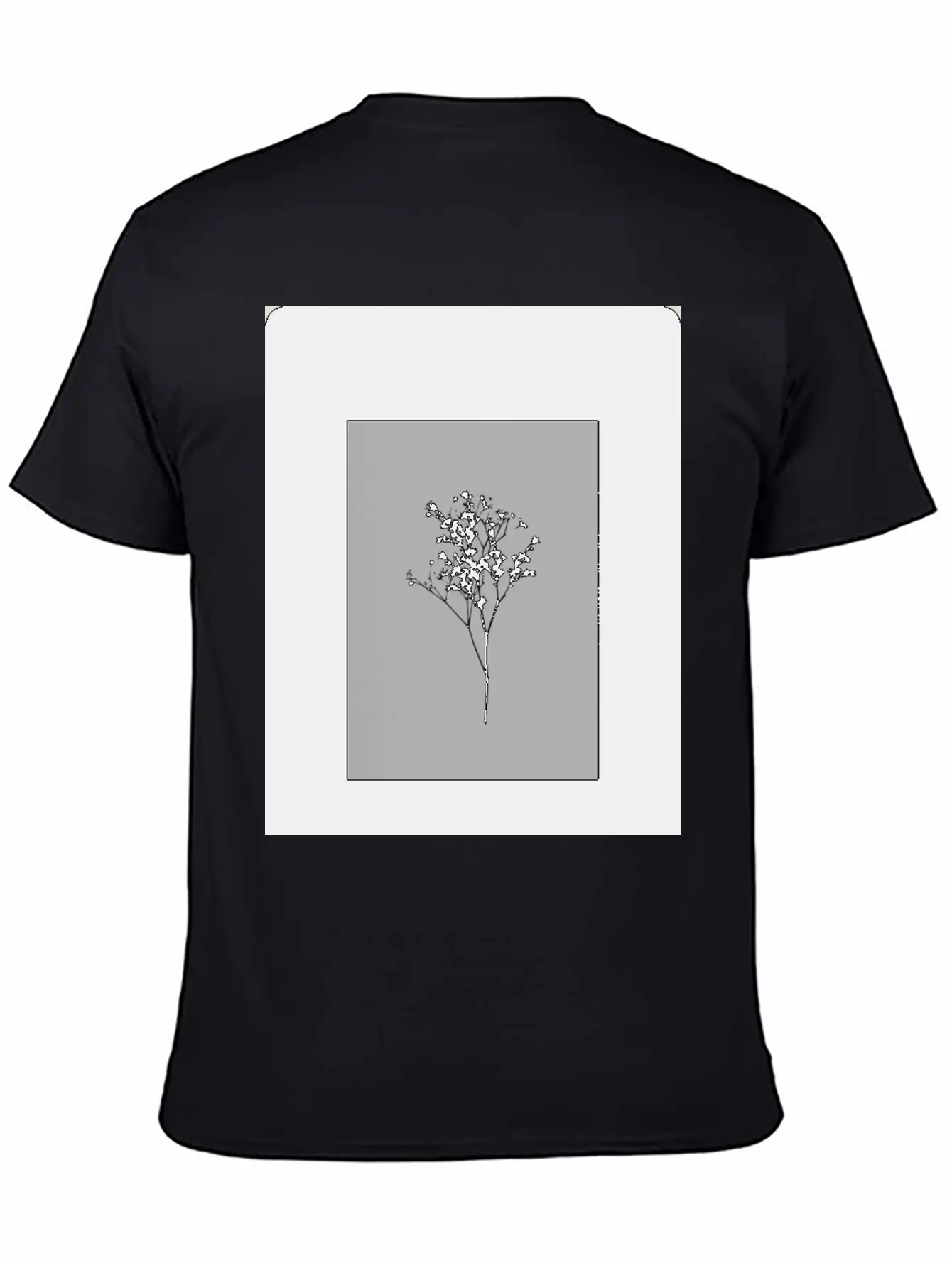 Floral Design Unisex Casual T-Shirt ¨C Clean Design For Daily Comfort