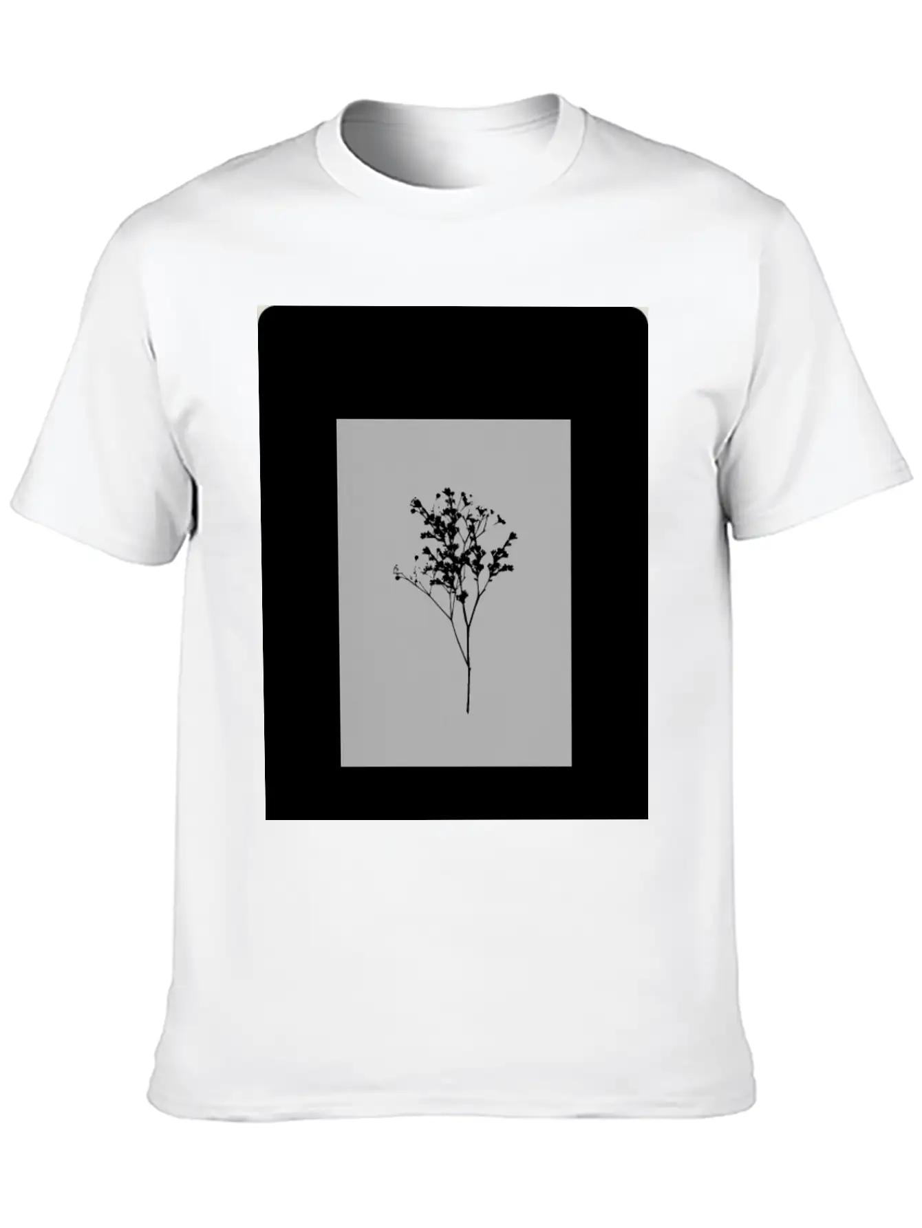 Floral Design Unisex Casual T-Shirt ¨C Clean Design For Daily Comfort