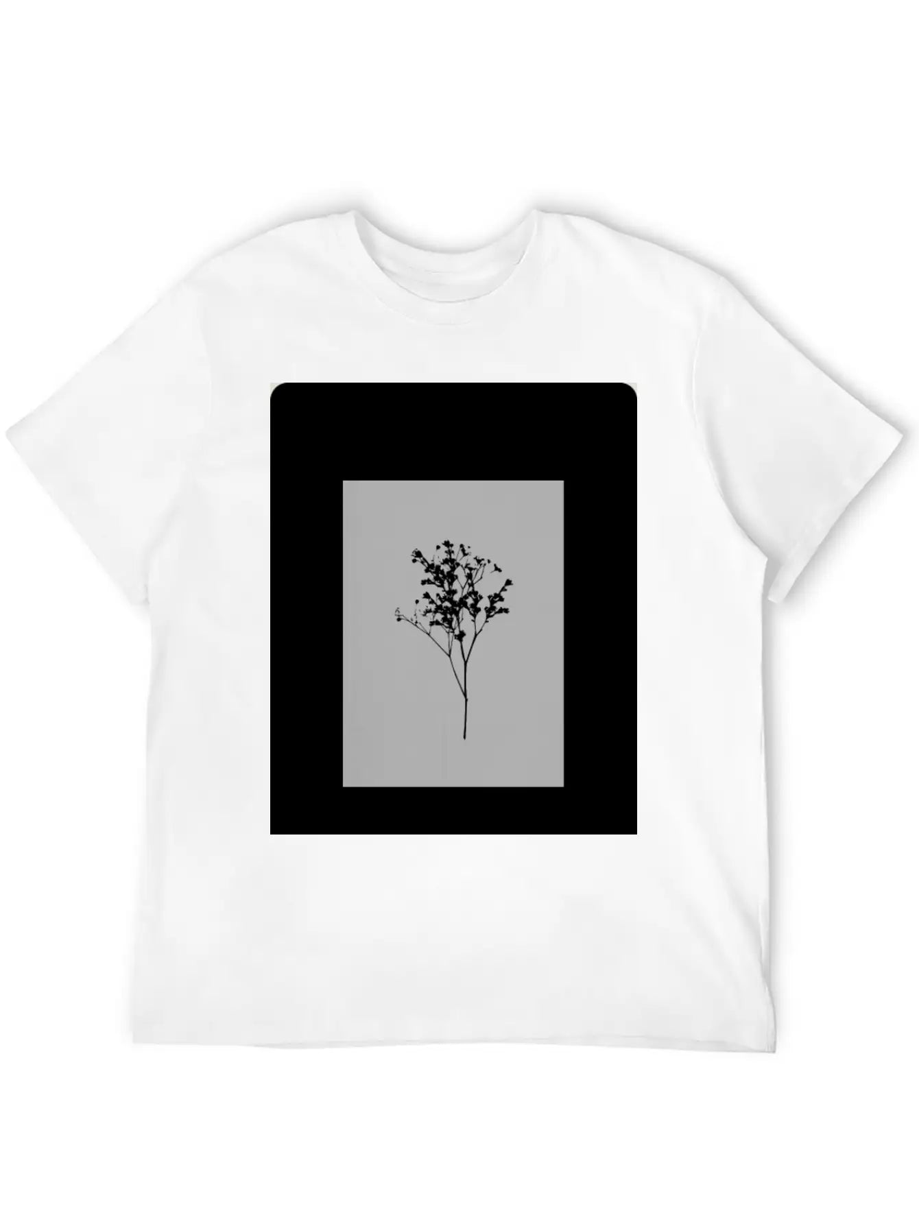 Floral Design Unisex Casual T-Shirt ¨C Clean Design For Daily Comfort