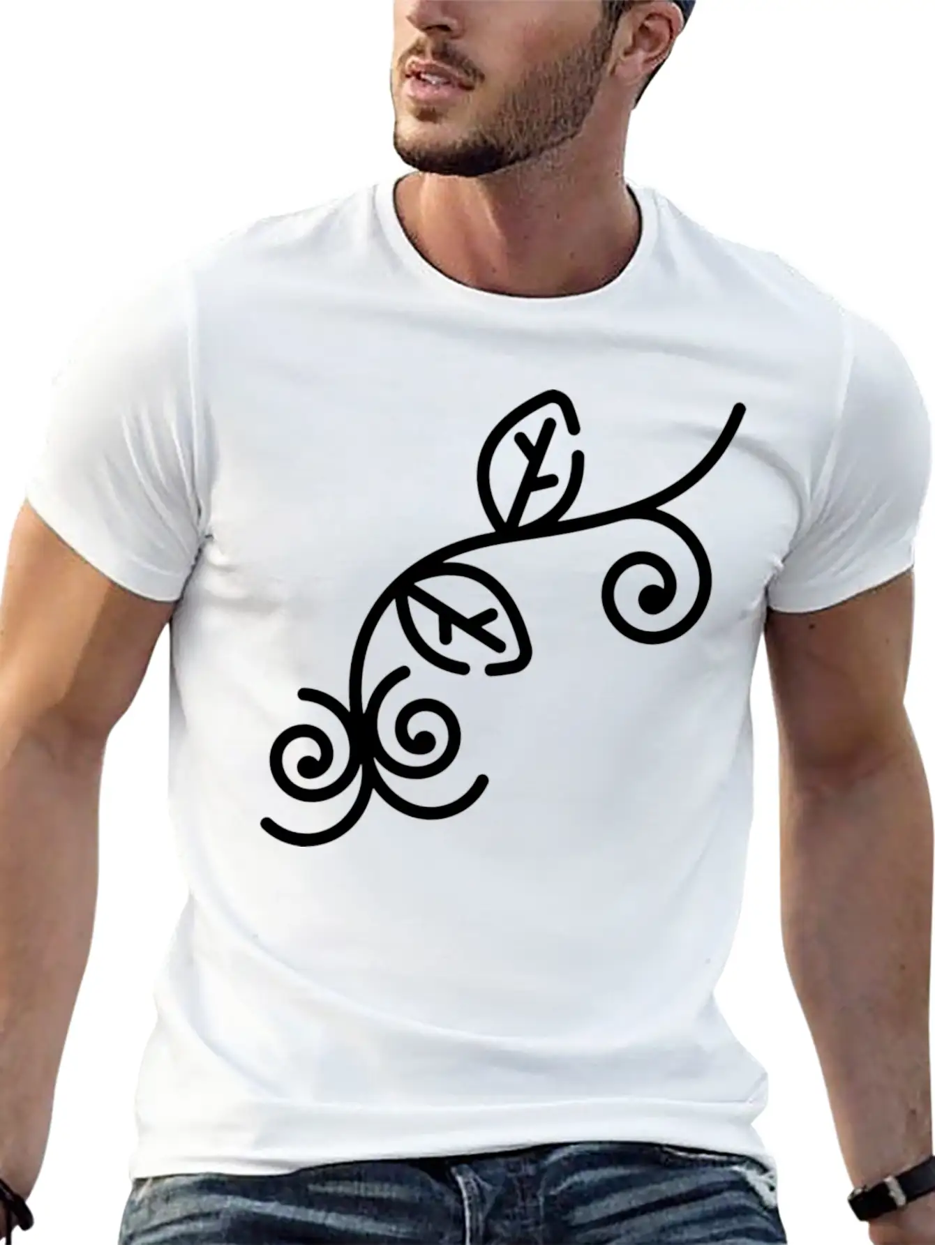 Floral Illustration Unisex Casual T-Shirt ¨C Clean Design For Daily Comfort