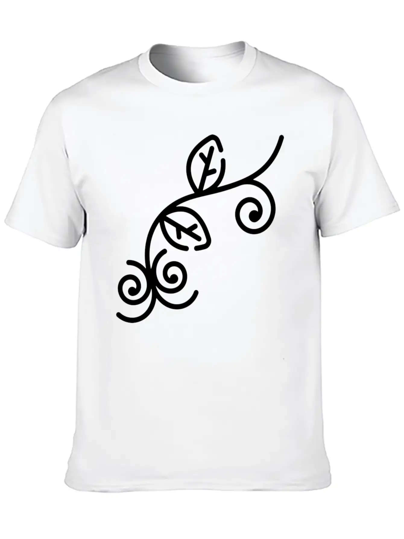 Floral Illustration Unisex Casual T-Shirt ¨C Clean Design For Daily Comfort