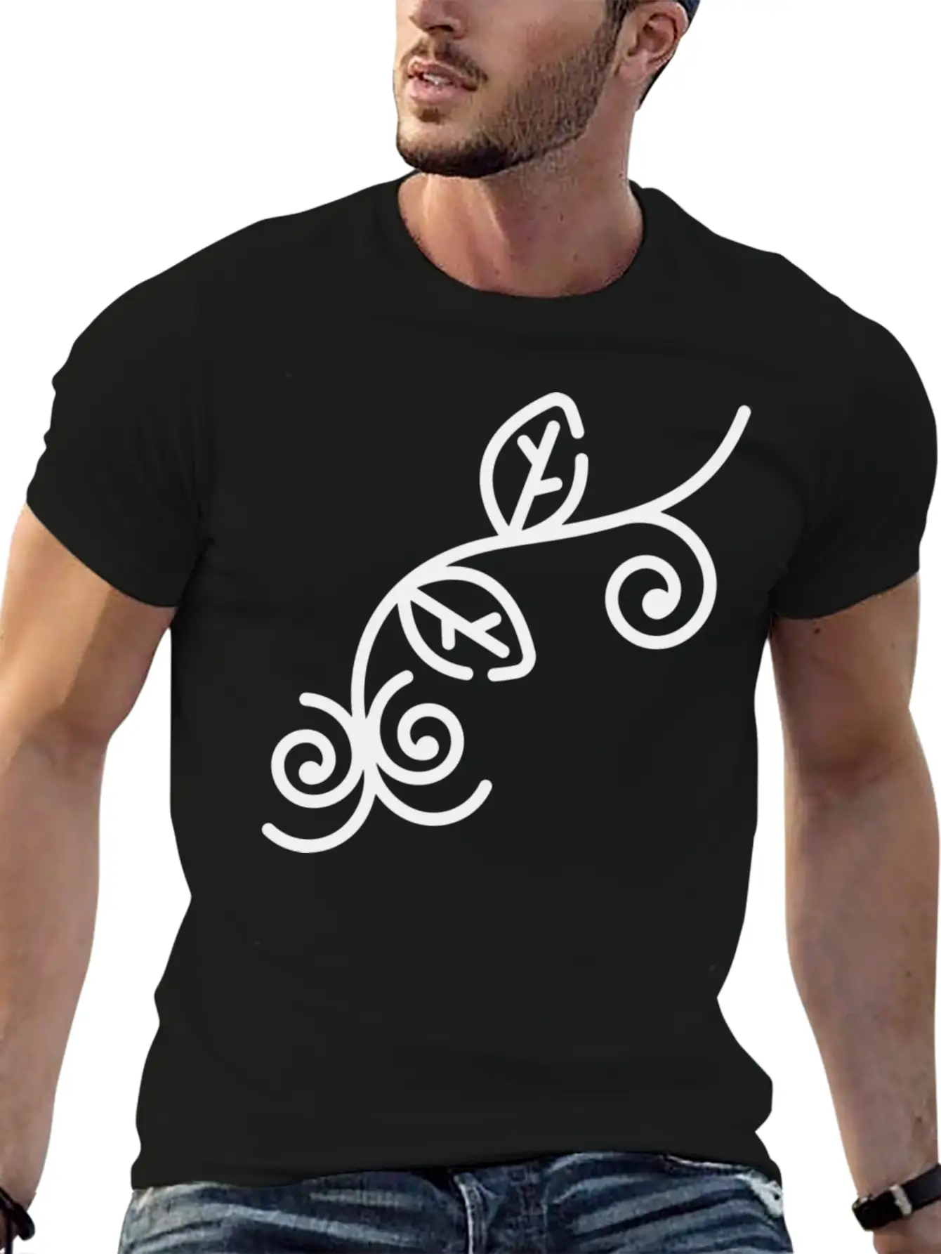 Floral Illustration Unisex Casual T-Shirt ¨C Clean Design For Daily Comfort