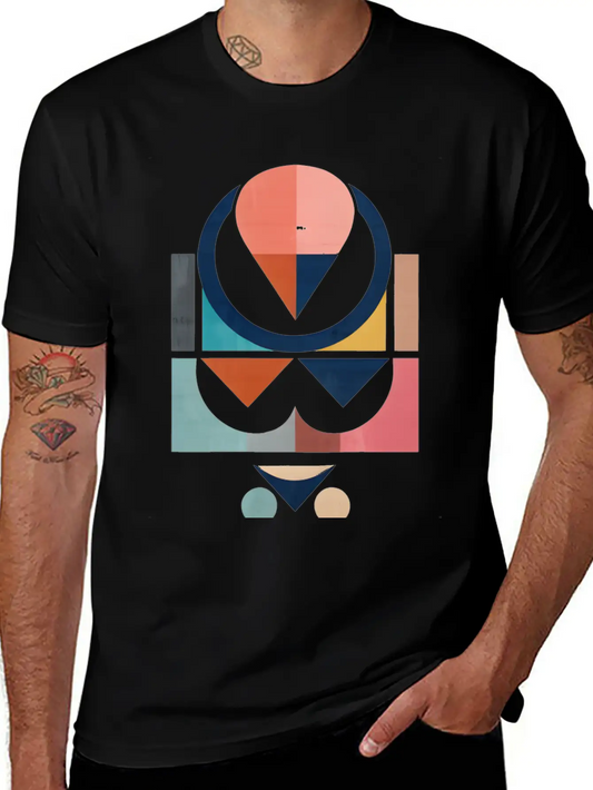 Floral Modern Geometric Mid Century Basic Graphic T-Shirt ¨C Daily Comfort In Soft Cotton