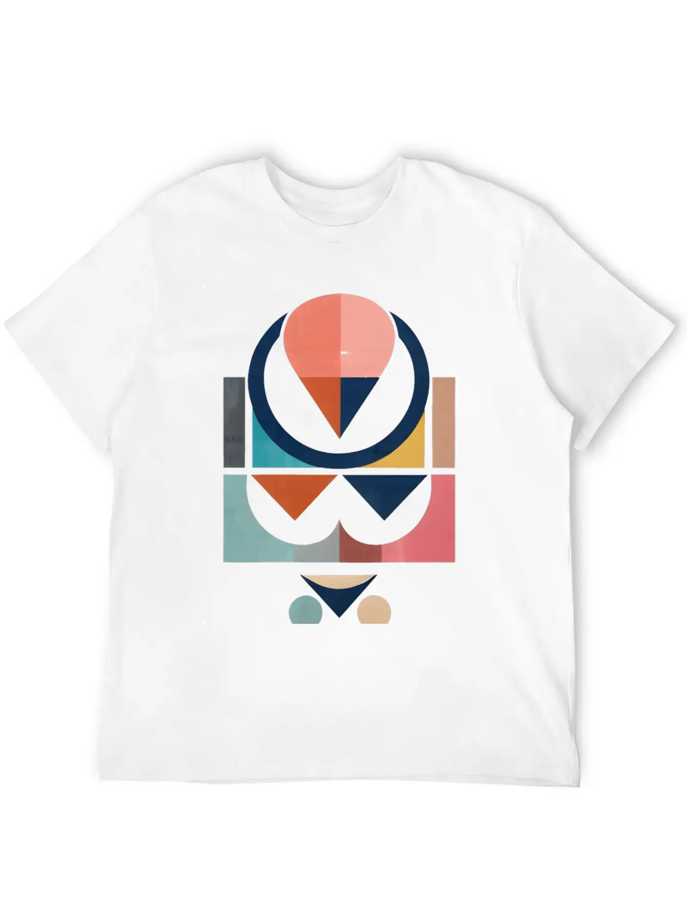 Floral Modern Geometric Mid Century Basic Graphic T-Shirt ¨C Daily Comfort In Soft Cotton