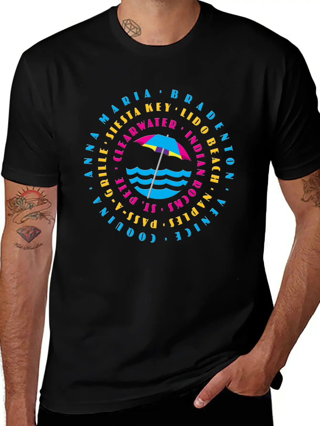 Florida Beaches Essential Cotton Tee For Daily Outfits ¨C Unisex Style
