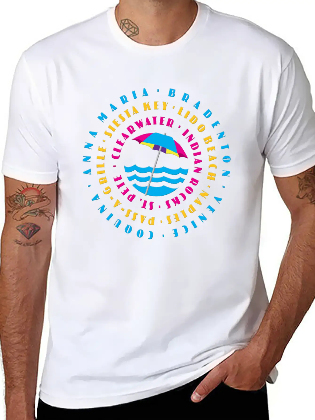 Florida Beaches Essential Cotton Tee For Daily Outfits ¨C Unisex Style