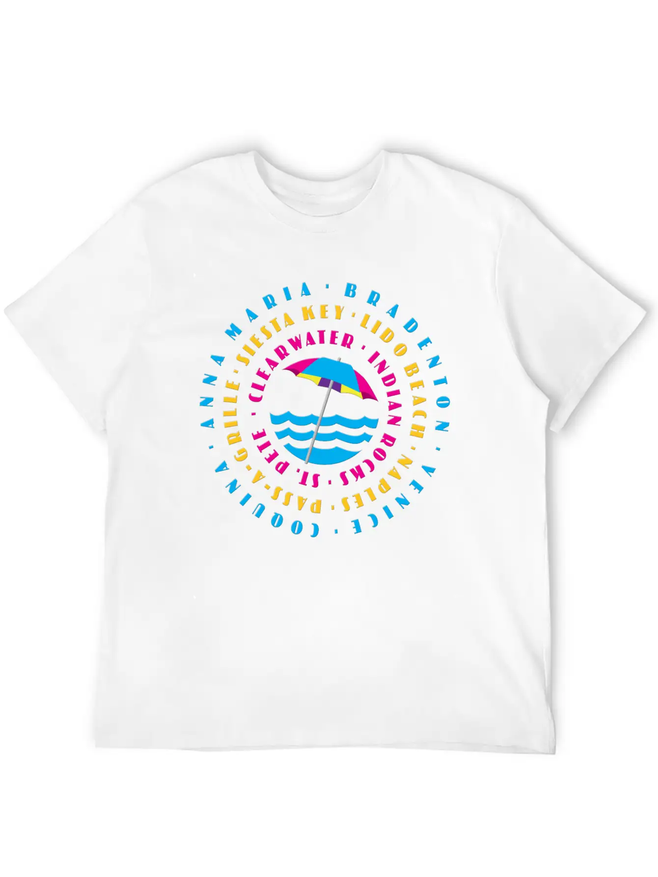 Florida Beaches Essential Cotton Tee For Daily Outfits ¨C Unisex Style