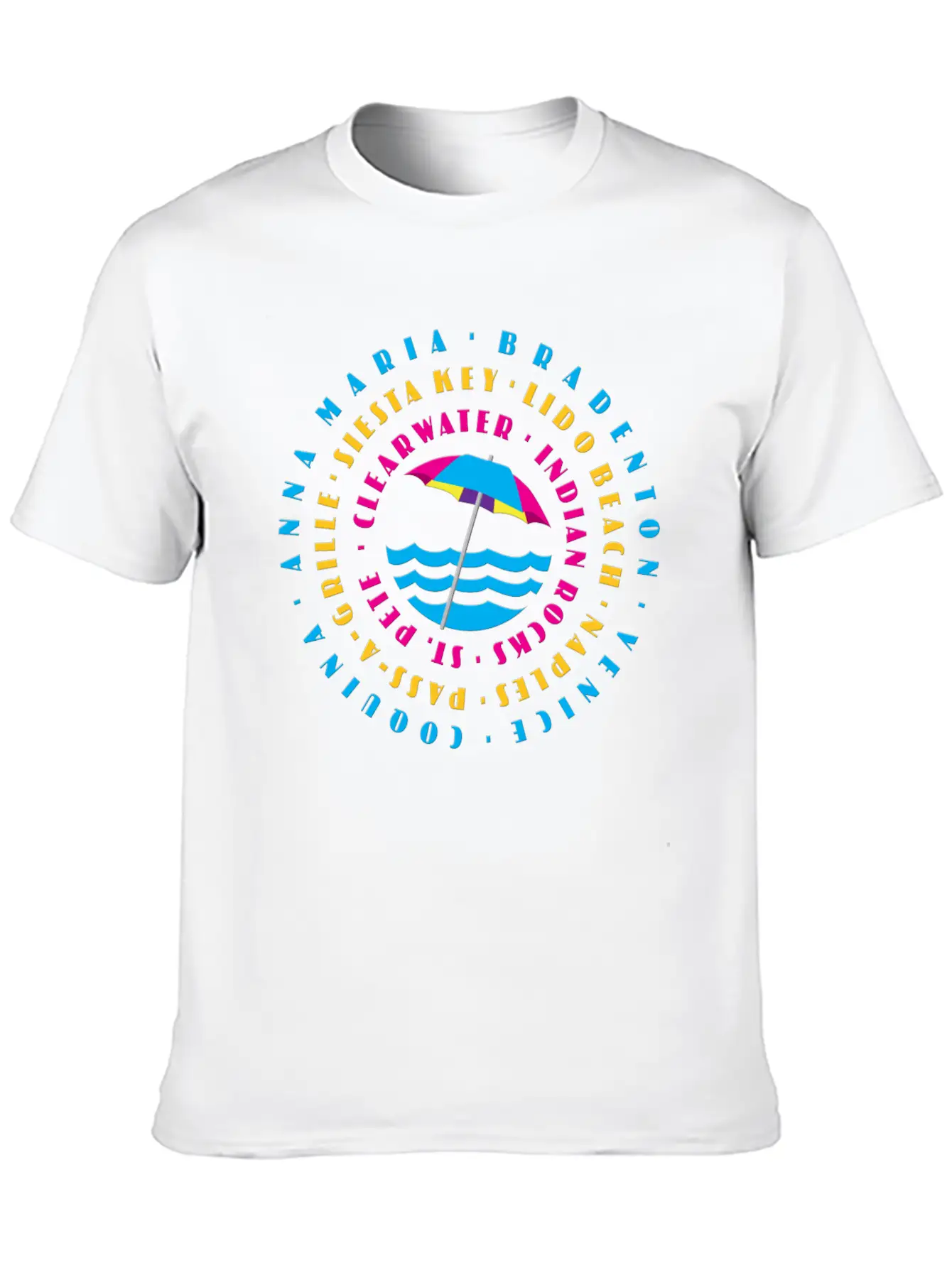 Florida Beaches Essential Cotton Tee For Daily Outfits ¨C Unisex Style