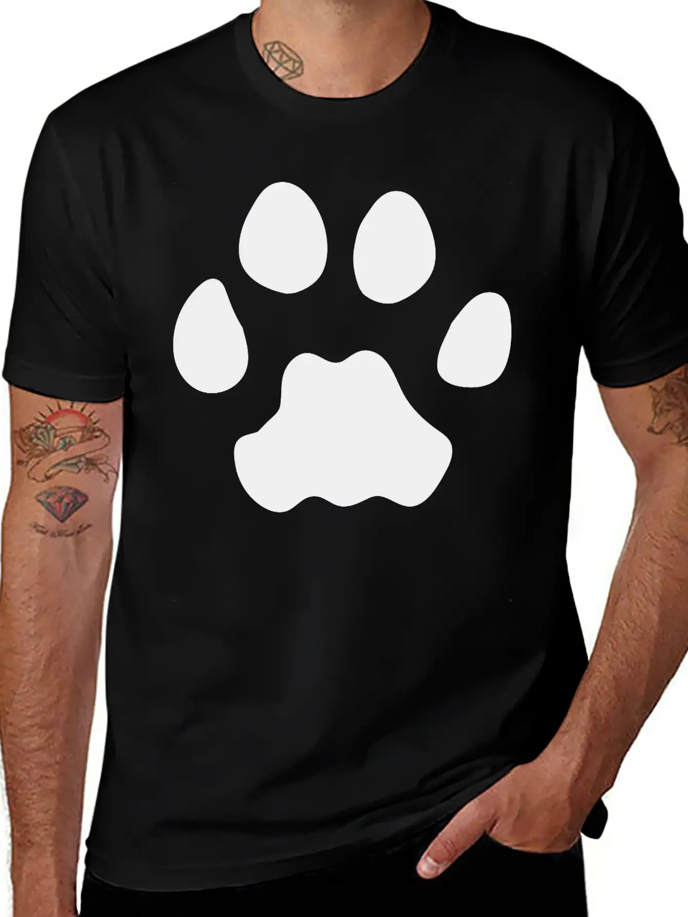 Florida Panther Footprint Essential Cotton Tee For Daily Outfits ¨C Unisex Style