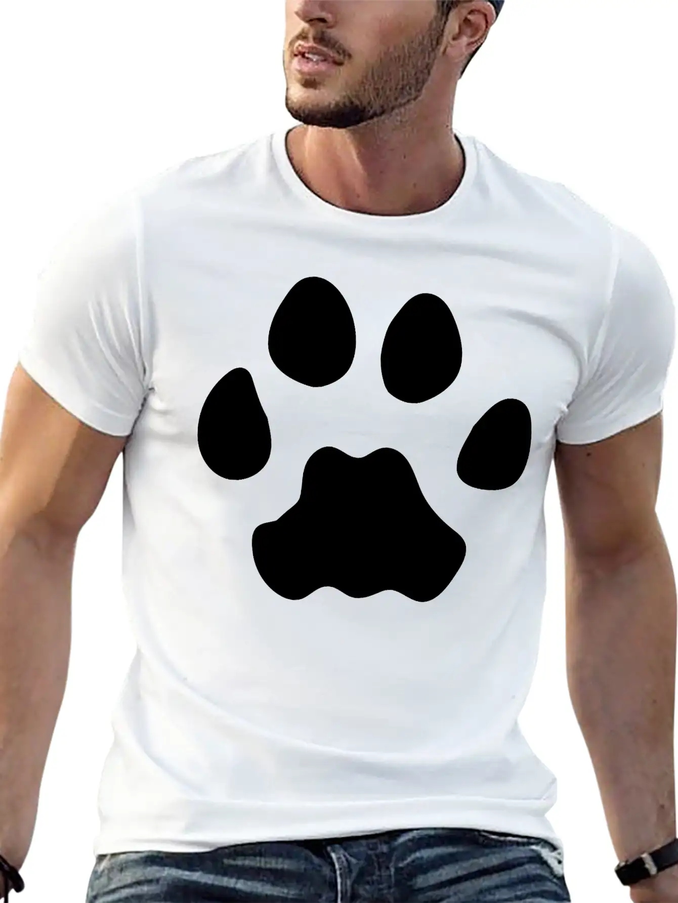 Florida Panther Footprint Essential Cotton Tee For Daily Outfits ¨C Unisex Style