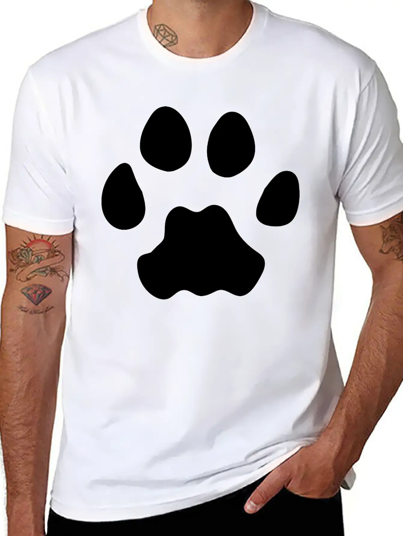 Florida Panther Footprint Essential Cotton Tee For Daily Outfits ¨C Unisex Style