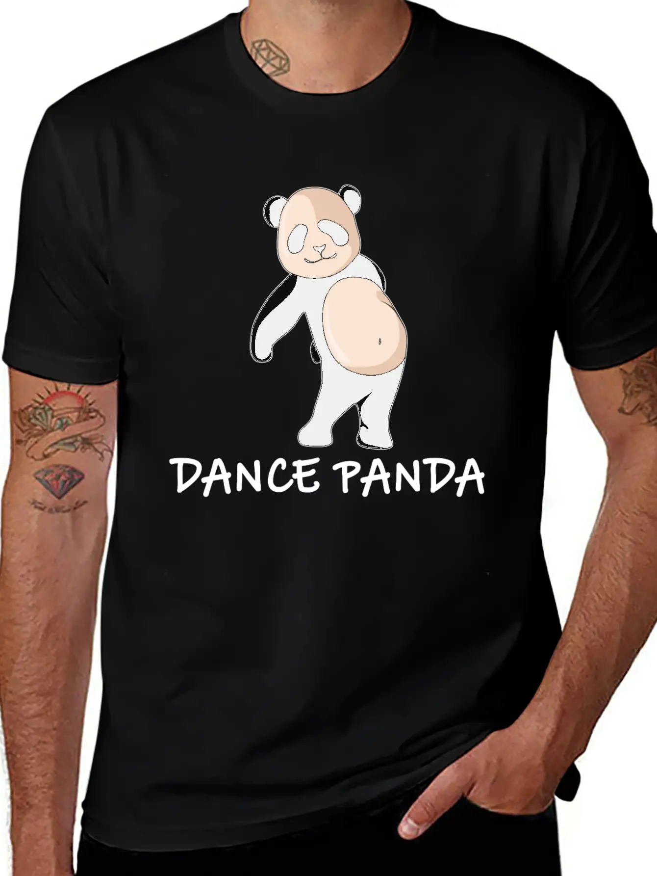 Floss Dance Panda Funny Panda Bear Gift Bamboo Soft Cotton Short Sleeve Tee ¨C Unisex Wardrobe Staple
