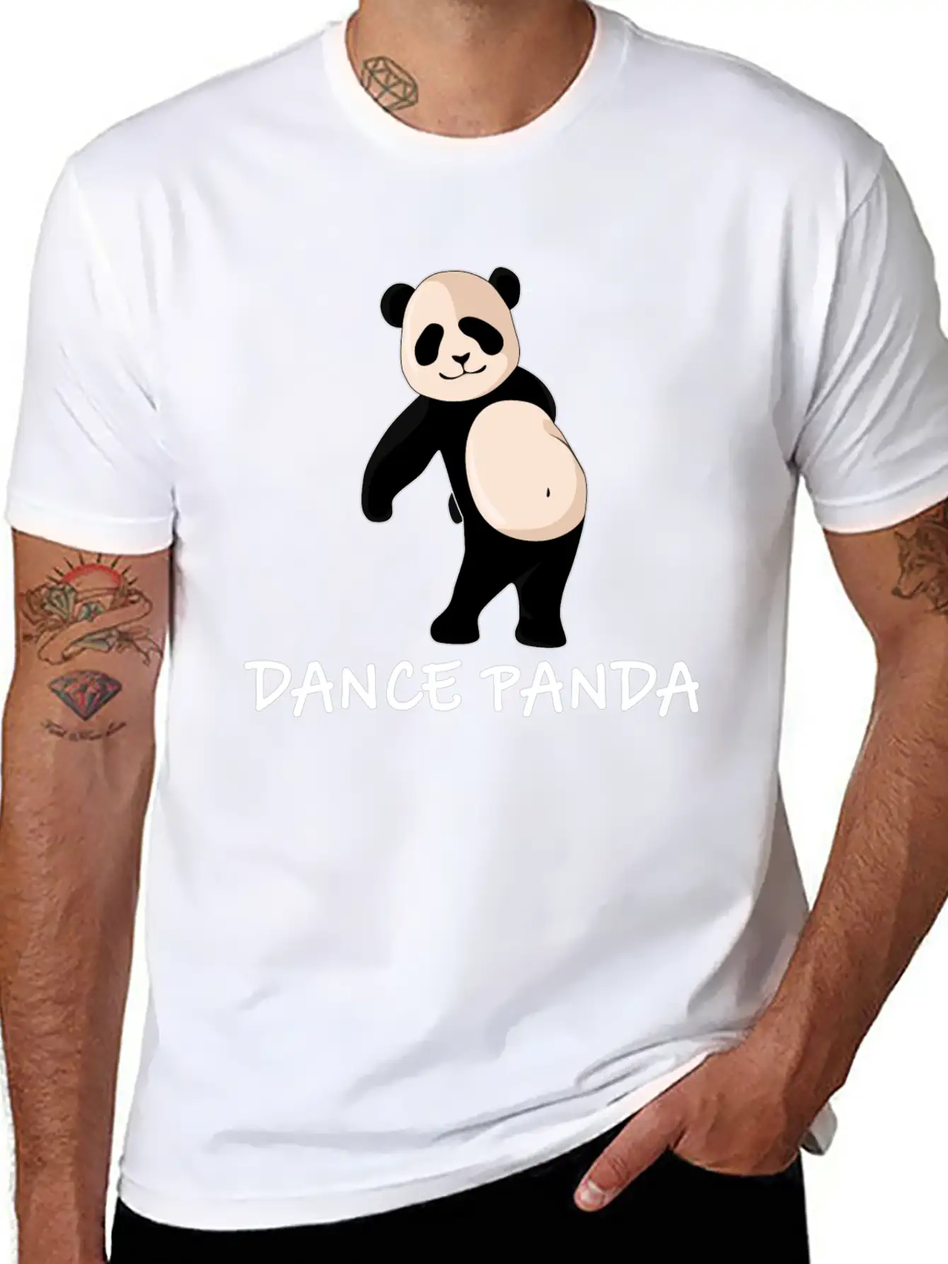 Floss Dance Panda Funny Panda Bear Gift Bamboo Soft Cotton Short Sleeve Tee ¨C Unisex Wardrobe Staple