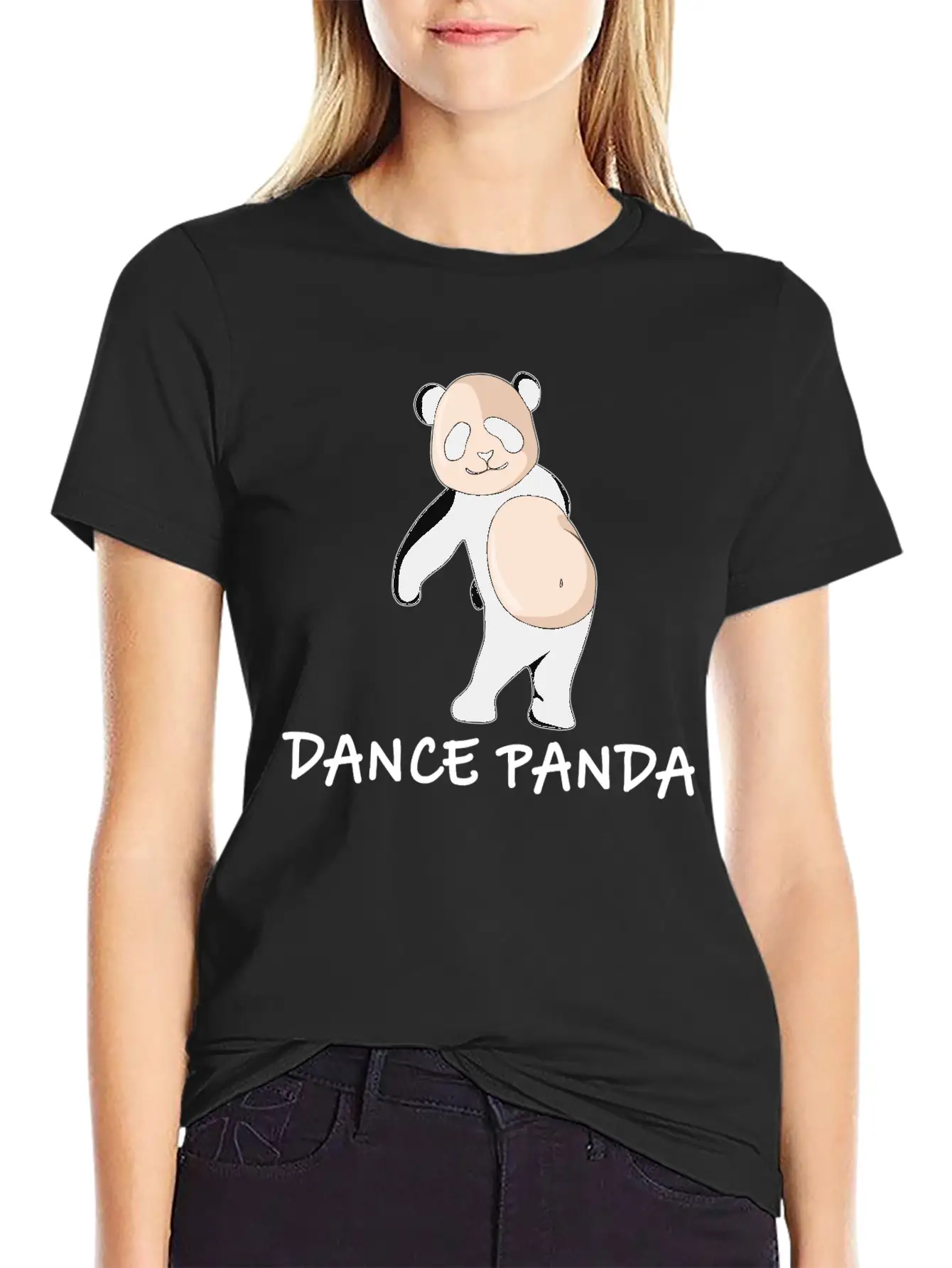Floss Dance Panda Funny Panda Bear Gift Bamboo Soft Cotton Short Sleeve Tee ¨C Unisex Wardrobe Staple