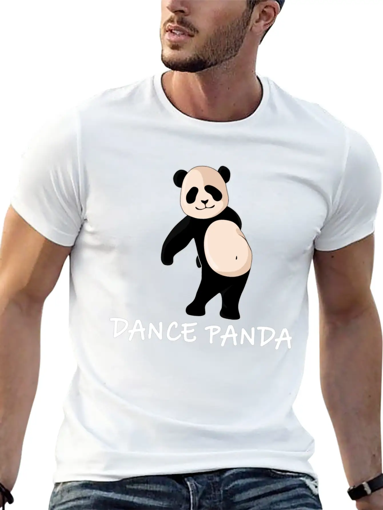 Floss Dance Panda Funny Panda Bear Gift Bamboo Soft Cotton Short Sleeve Tee ¨C Unisex Wardrobe Staple