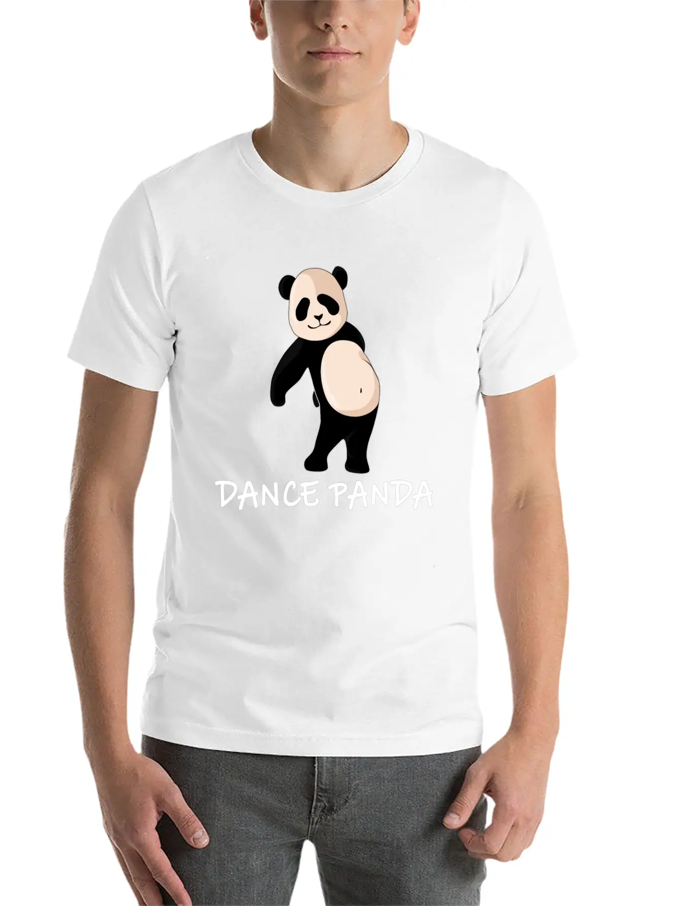 Floss Dance Panda Funny Panda Bear Gift Bamboo Soft Cotton Short Sleeve Tee ¨C Unisex Wardrobe Staple