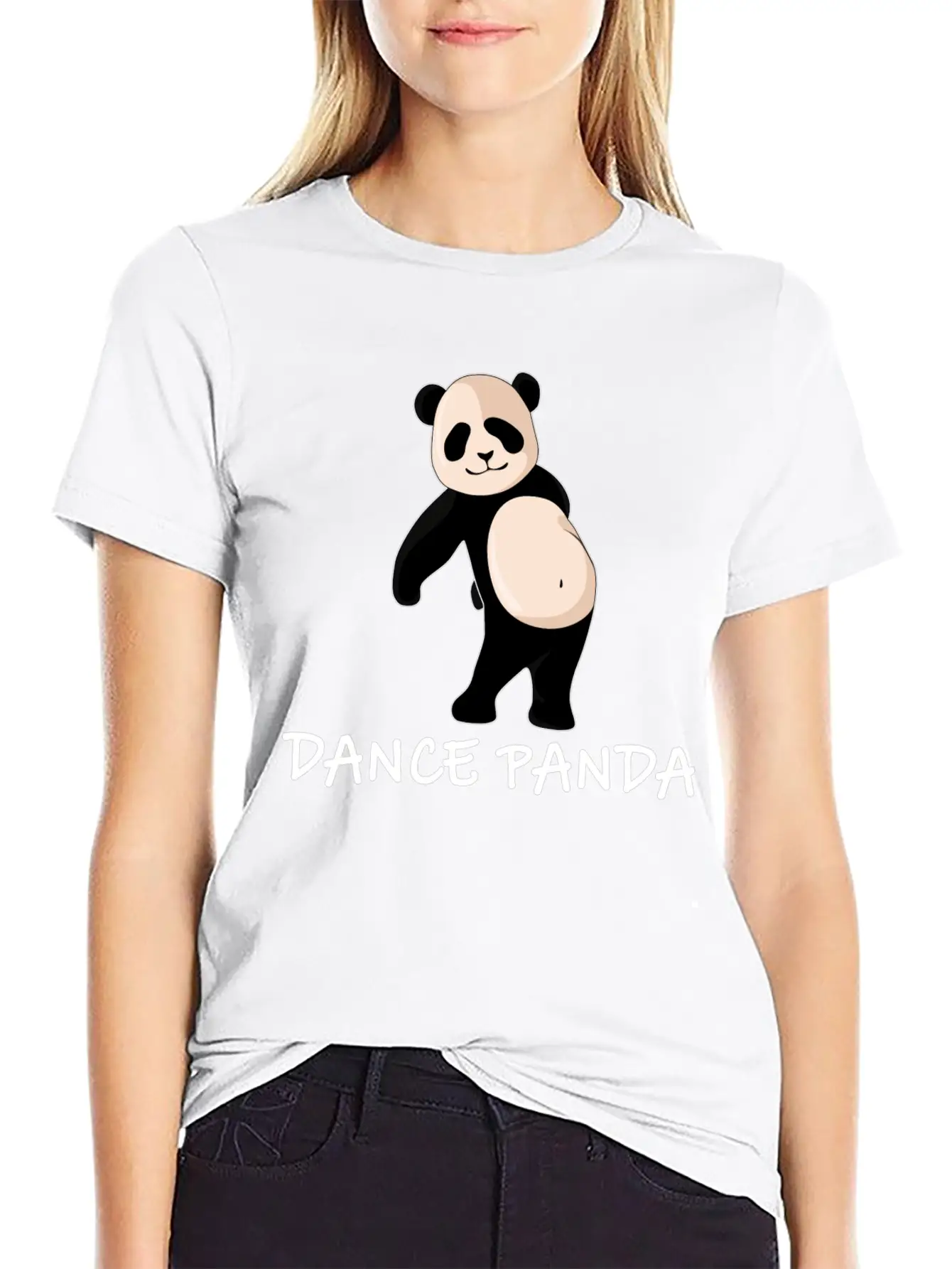 Floss Dance Panda Funny Panda Bear Gift Bamboo Soft Cotton Short Sleeve Tee ¨C Unisex Wardrobe Staple