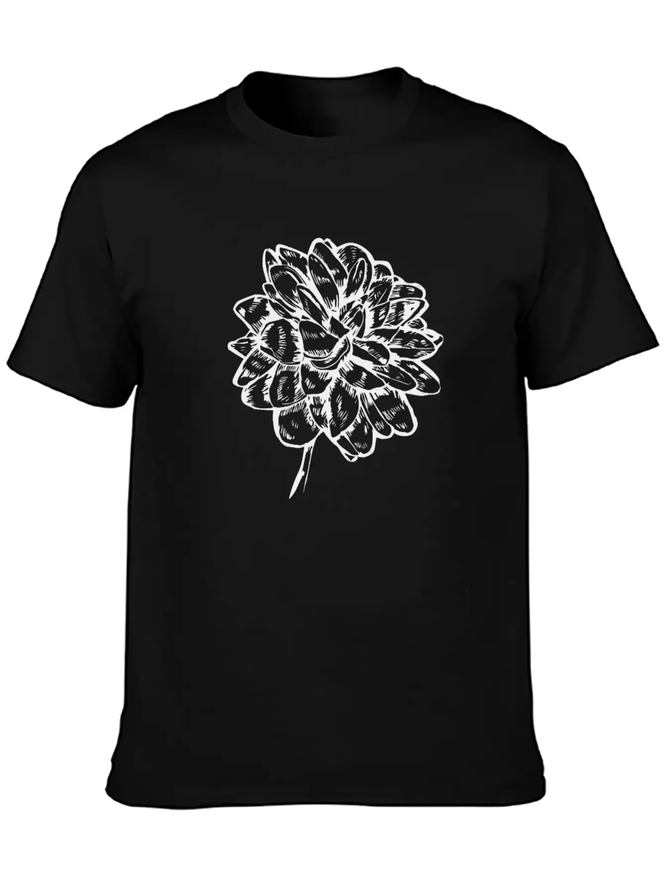 Flower And Floral Symbol Basic Graphic T-Shirt ¨C Daily Comfort In Soft Cotton