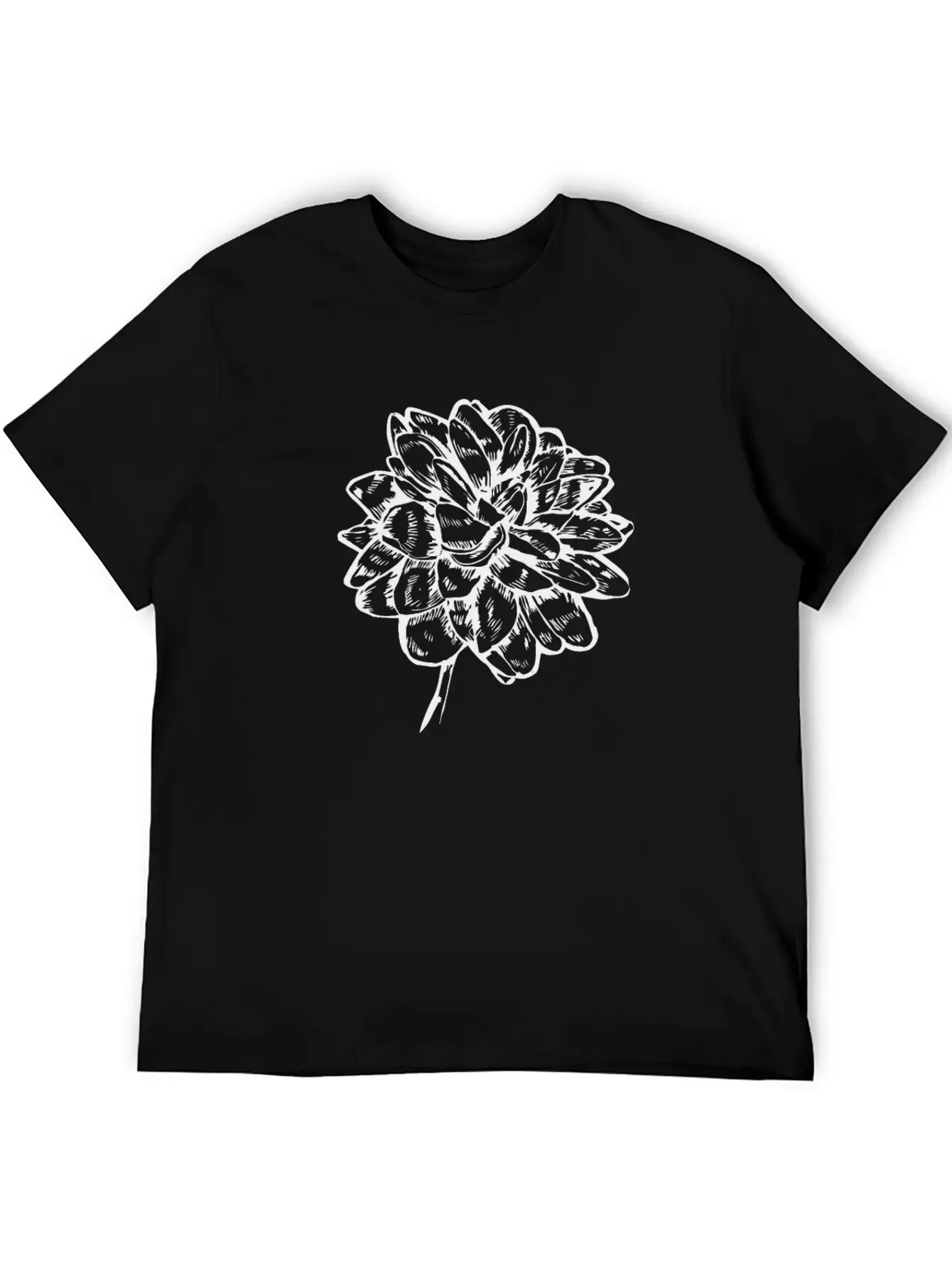 Flower And Floral Symbol Basic Graphic T-Shirt ¨C Daily Comfort In Soft Cotton