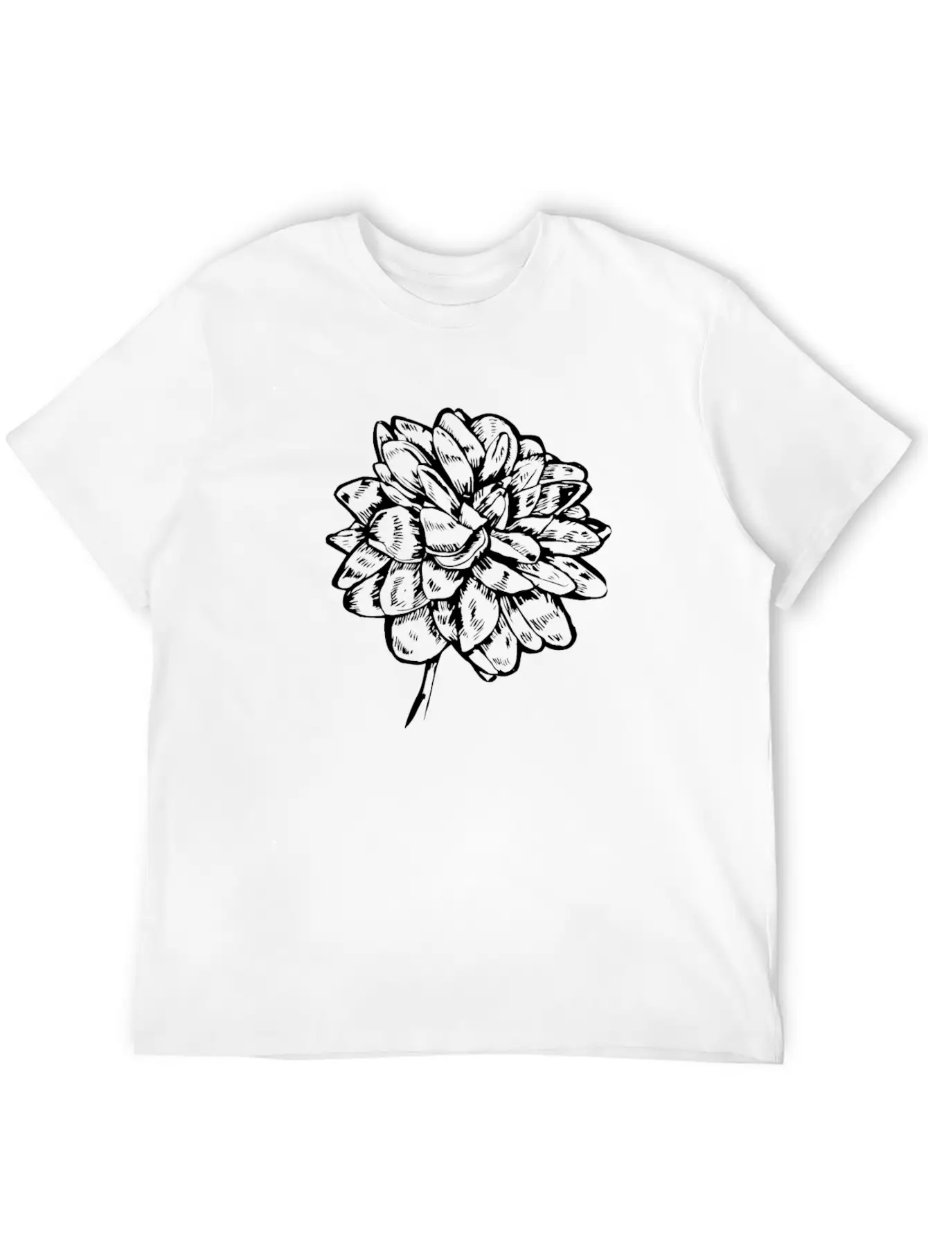 Flower And Floral Symbol Basic Graphic T-Shirt ¨C Daily Comfort In Soft Cotton
