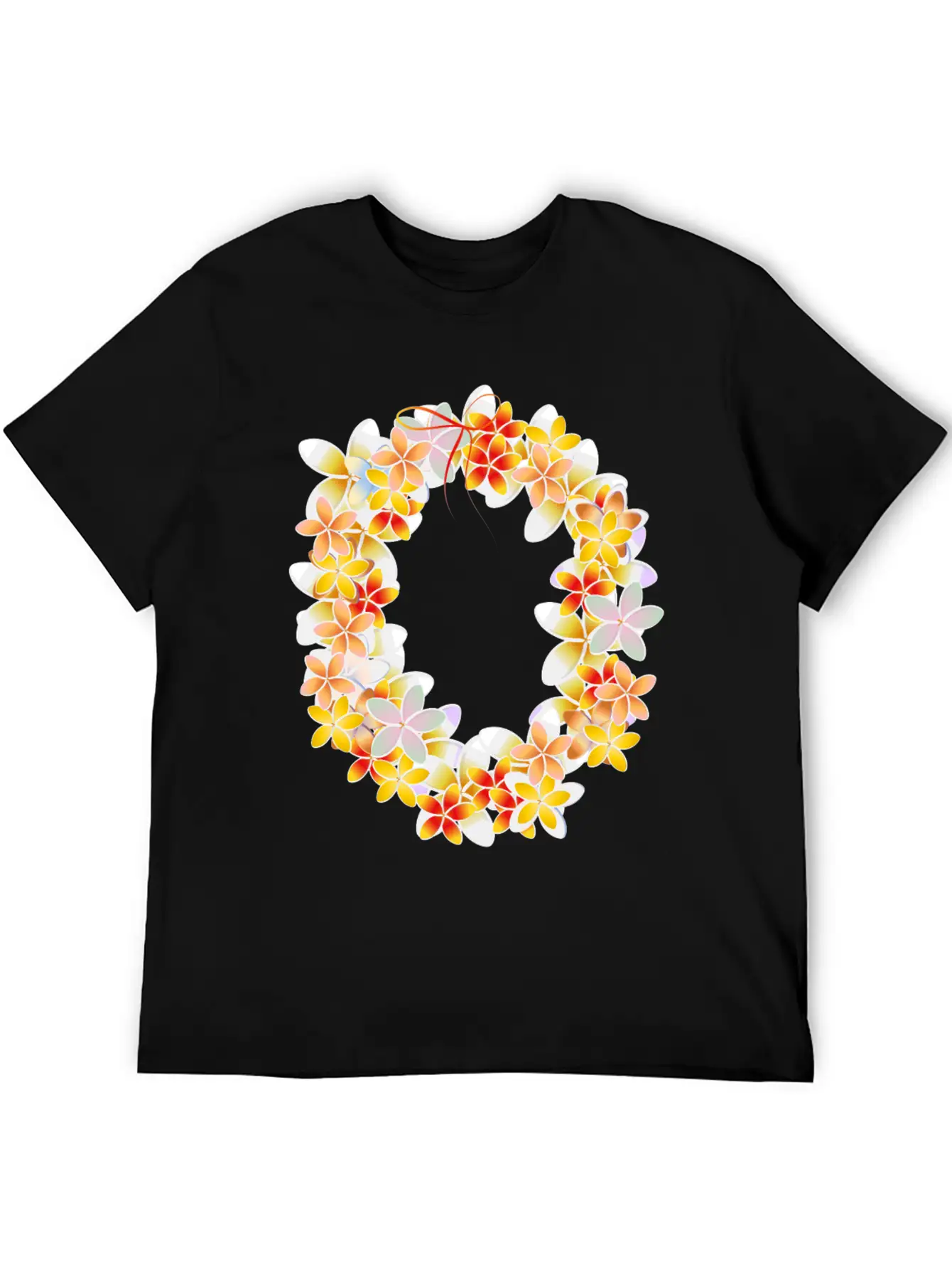 Flower Chain As A Fragrant Welcome Gift Essential Cotton Tee For Daily Outfits ¨C Unisex Style