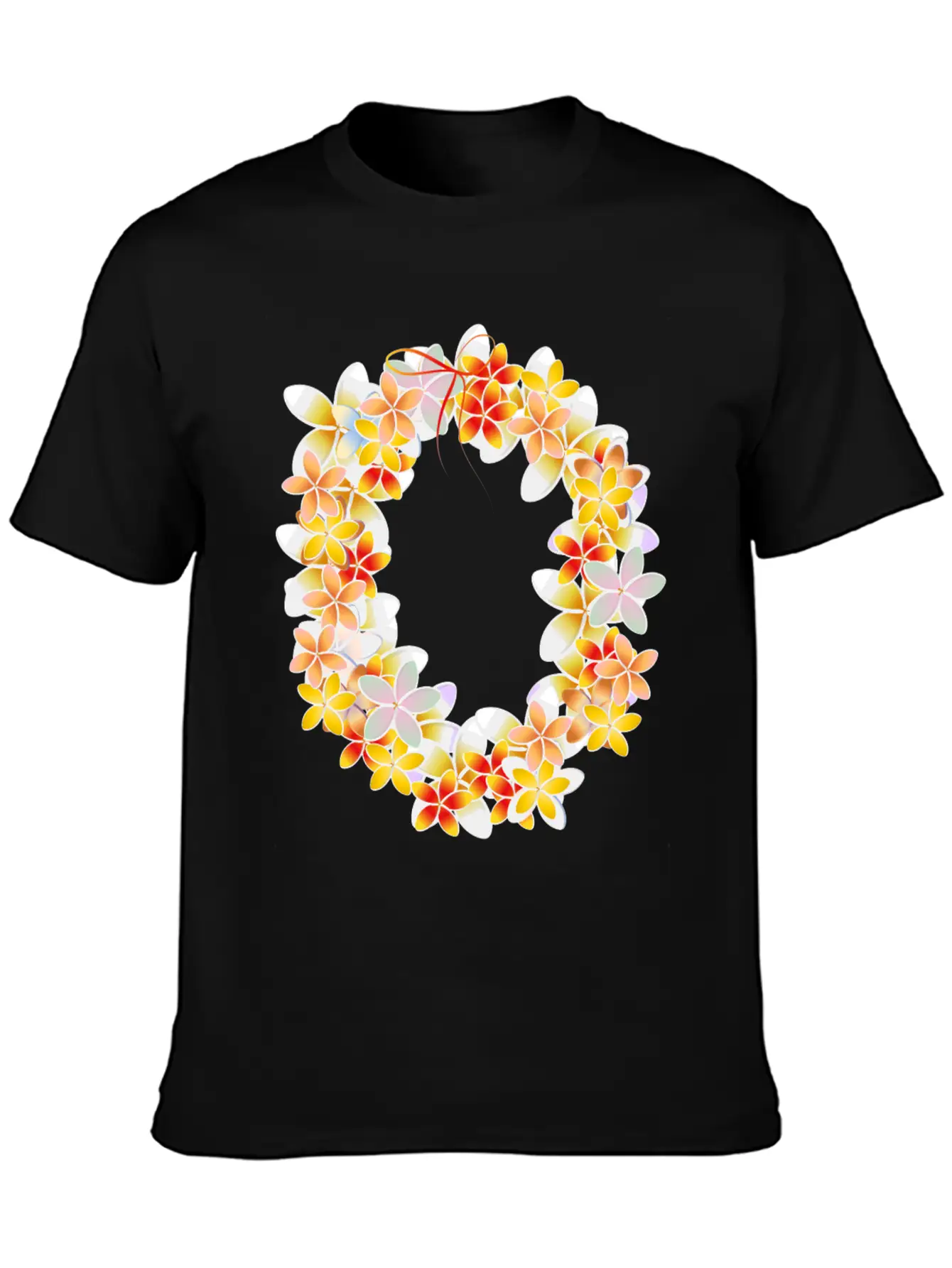 Flower Chain As A Fragrant Welcome Gift Essential Cotton Tee For Daily Outfits ¨C Unisex Style