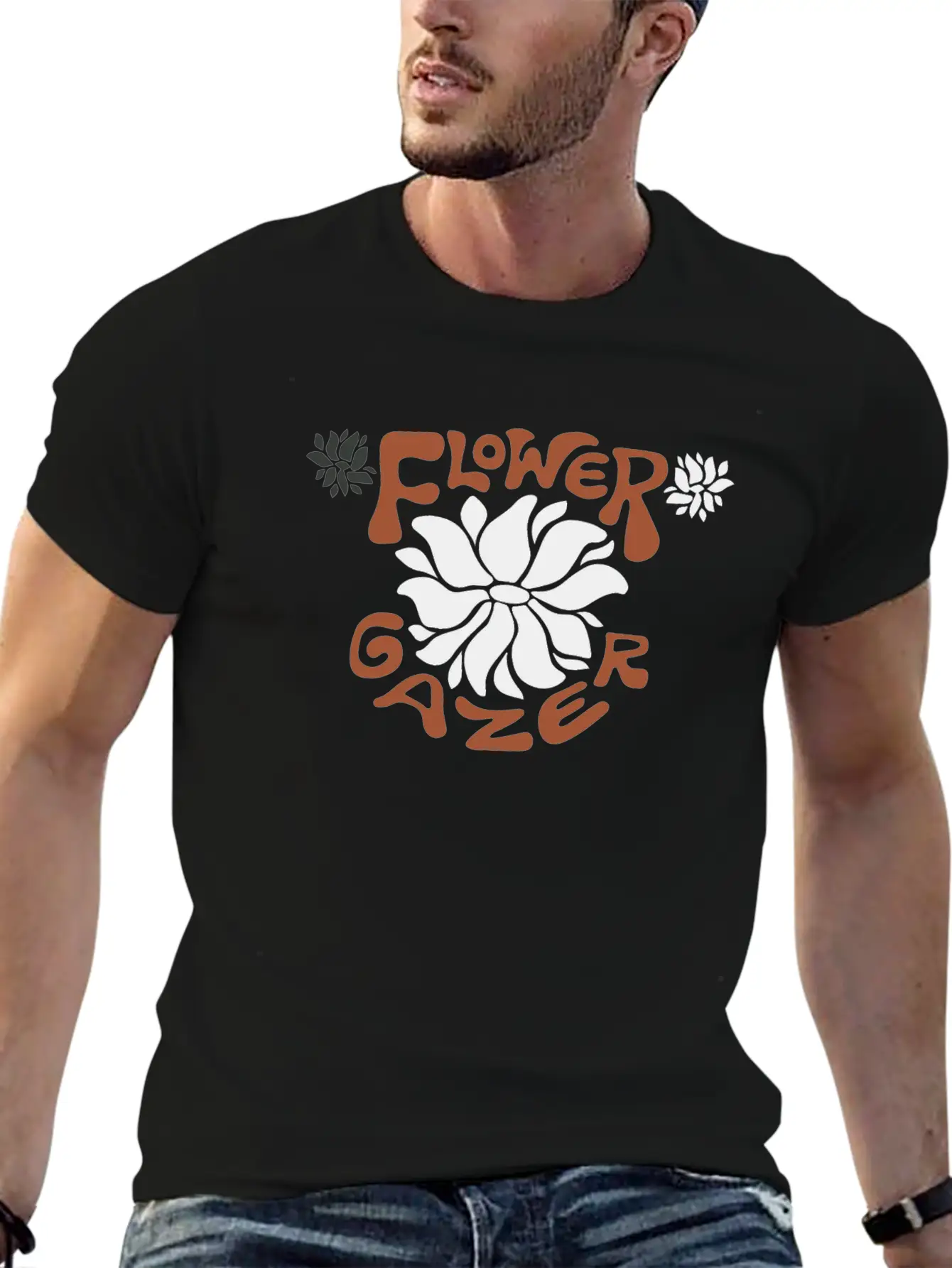 Flower Gazer Basic Graphic T-Shirt ¨C Daily Comfort In Soft Cotton