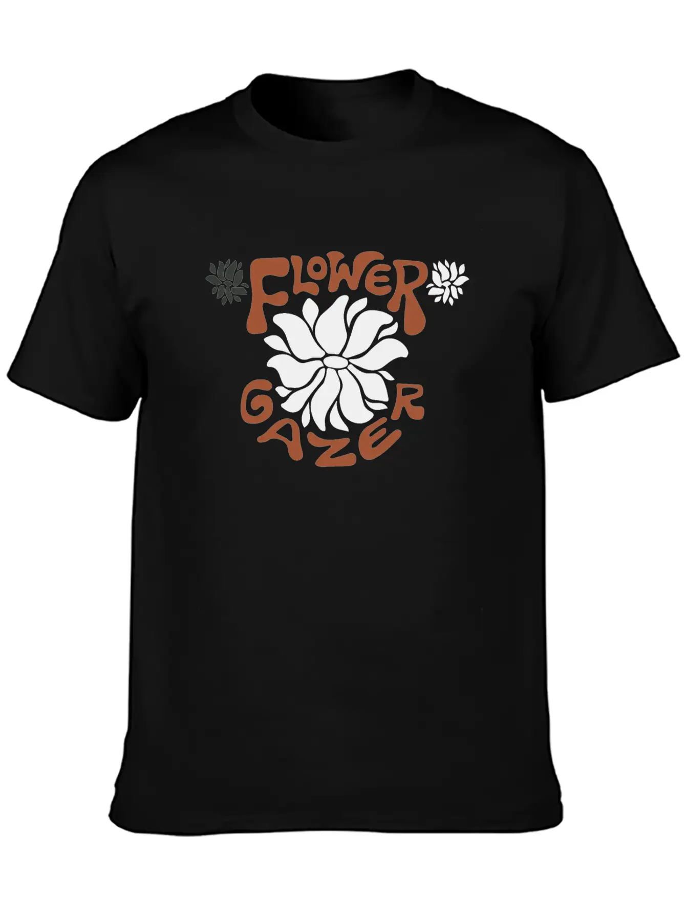 Flower Gazer Basic Graphic T-Shirt ¨C Daily Comfort In Soft Cotton