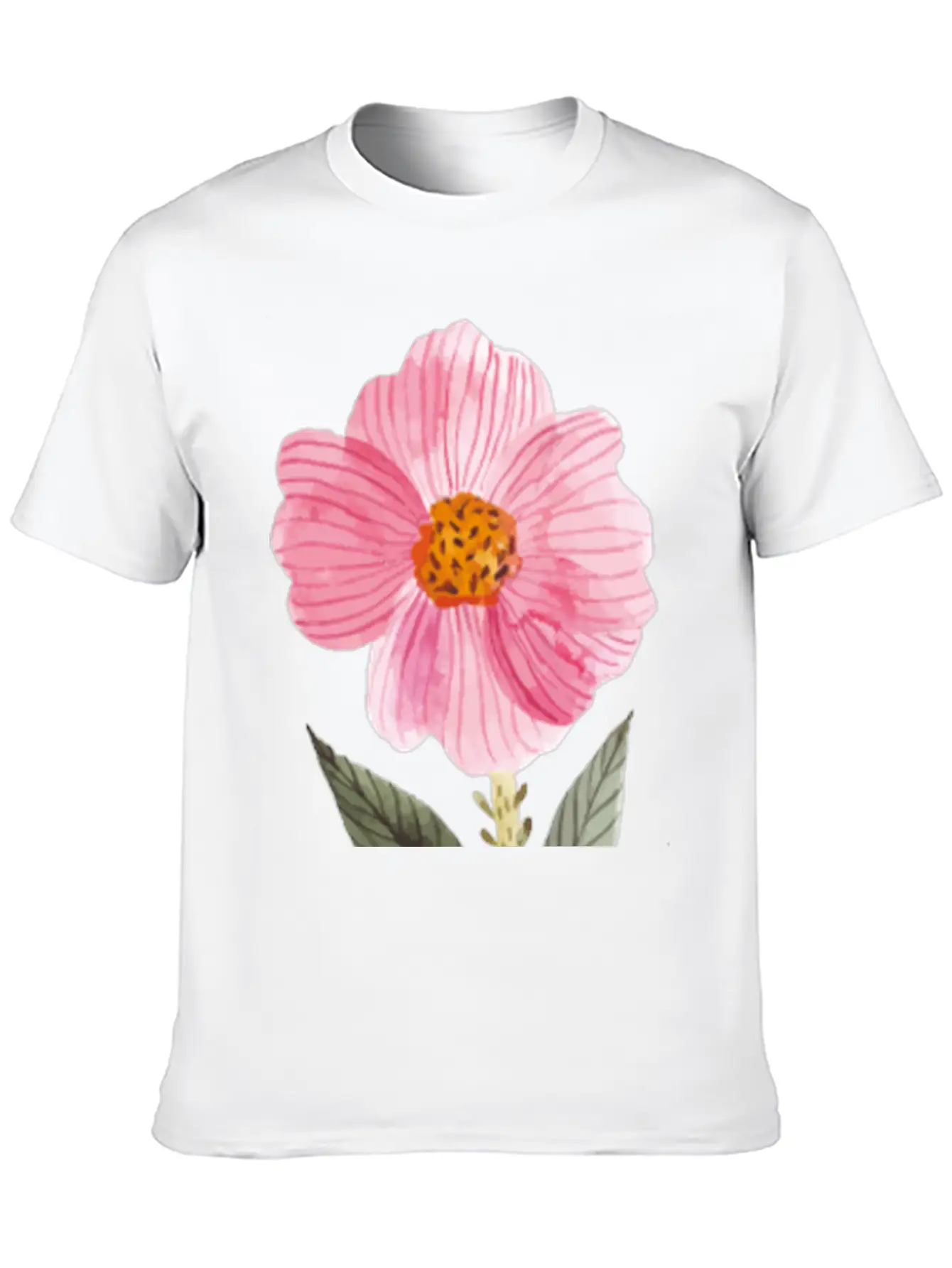 Flower Unisex Casual T-Shirt ¨C Clean Design For Daily Comfort