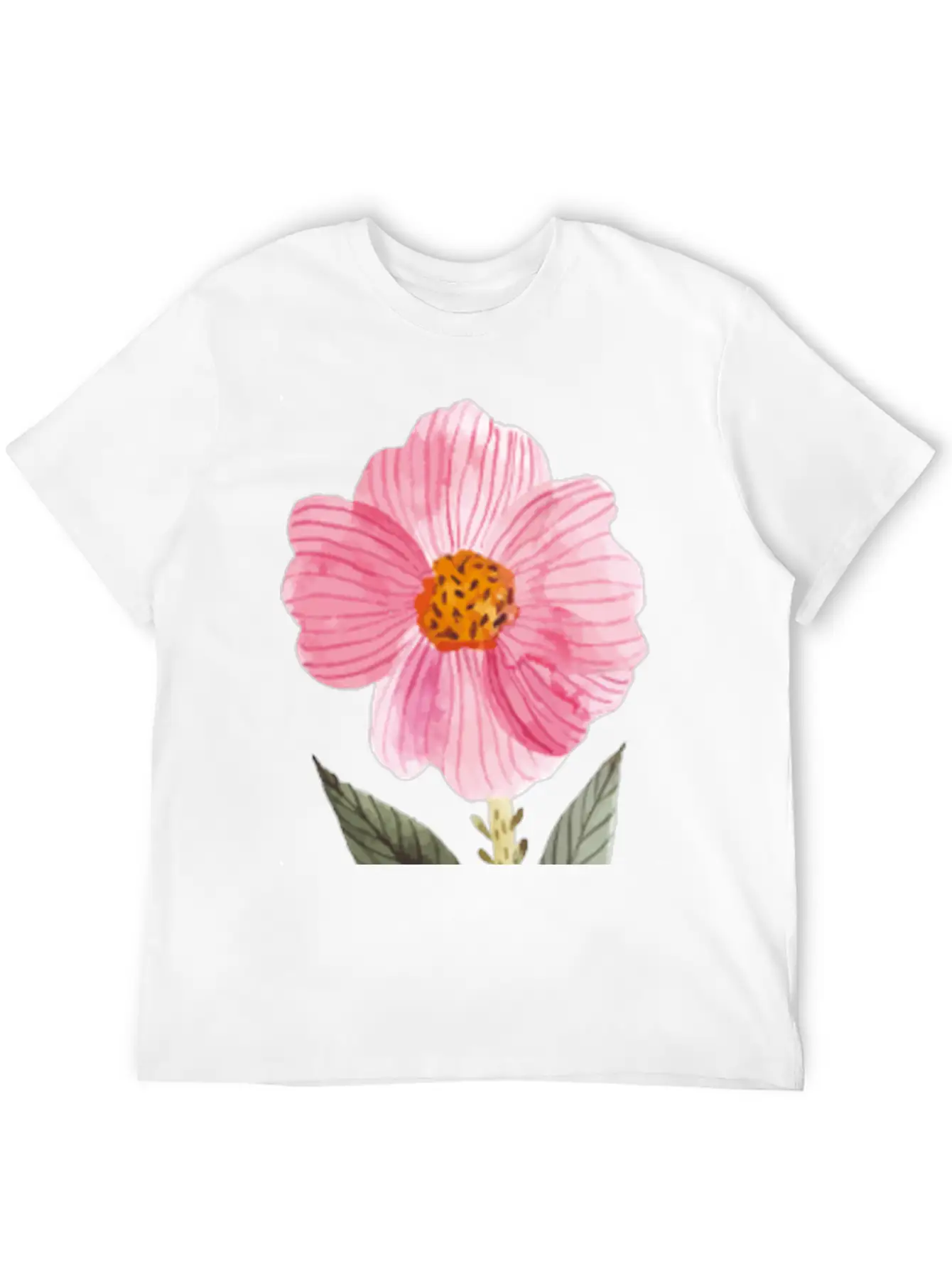 Flower Unisex Casual T-Shirt ¨C Clean Design For Daily Comfort