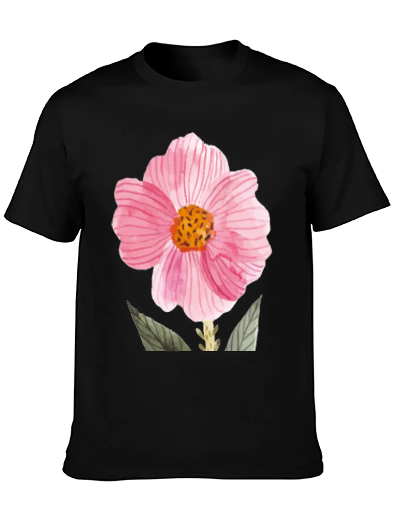 Flower Unisex Casual T-Shirt ¨C Clean Design For Daily Comfort